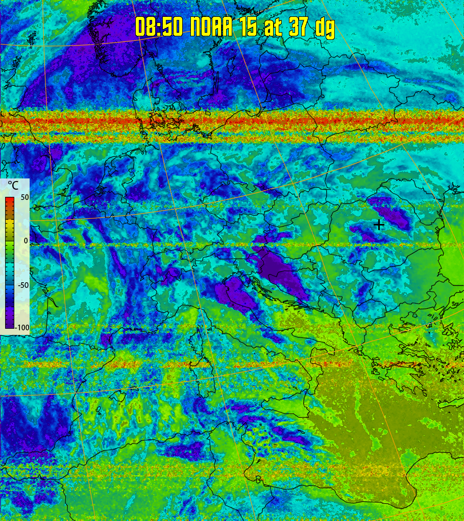 therm:
Produces a false colour image from NOAA APT images based on temperature.
Provides a good way of visualising cloud temperatures.