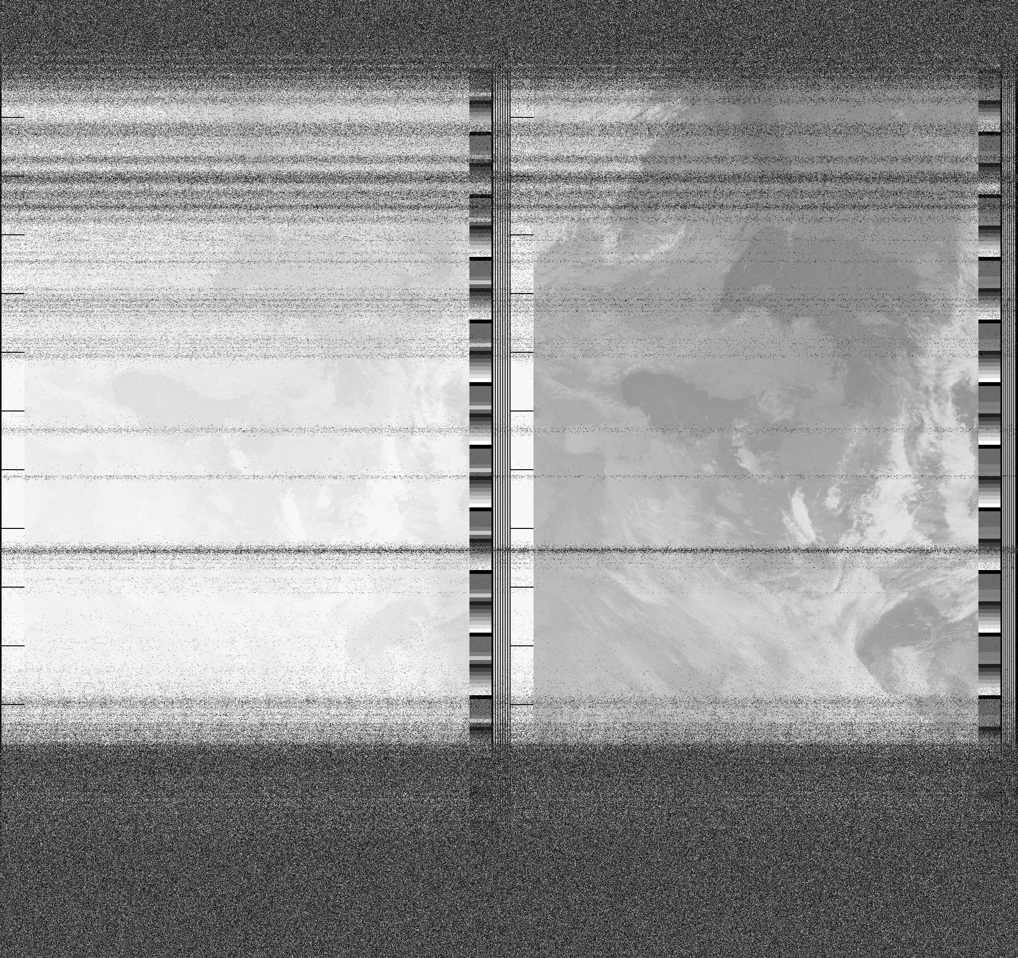 Pristine output with telemetry data withut cropping. Pristine images are
unenhanced, but normalised to produce images which represent,
as best as the software is able to, the original digital data. No attempt is made to temperature
normalise IR images. Disables gamma, sharpening, rotation, and other enhancements.