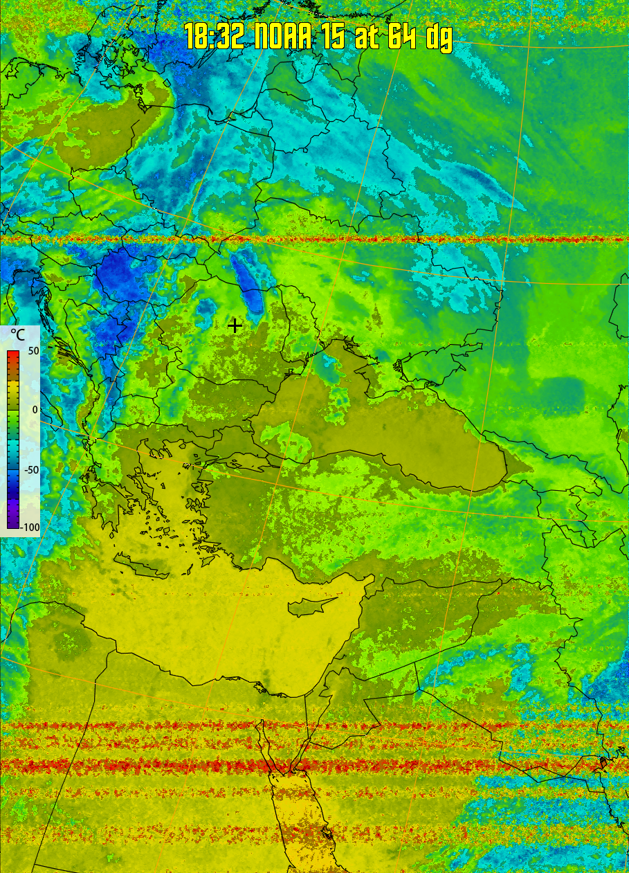 therm:
Produces a false colour image from NOAA APT images based on temperature.
Provides a good way of visualising cloud temperatures.