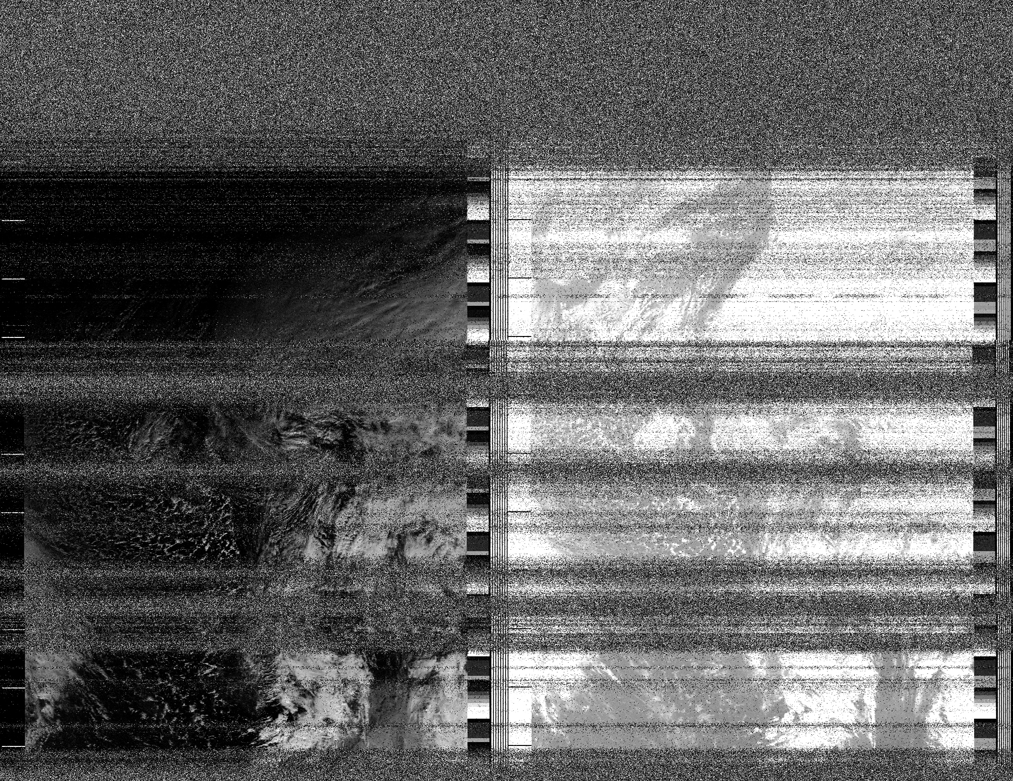 Pristine output with telemetry data withut cropping. Pristine images are
unenhanced, but normalised to produce images which represent,
as best as the software is able to, the original digital data. No attempt is made to temperature
normalise IR images. Disables gamma, sharpening, rotation, and other enhancements.