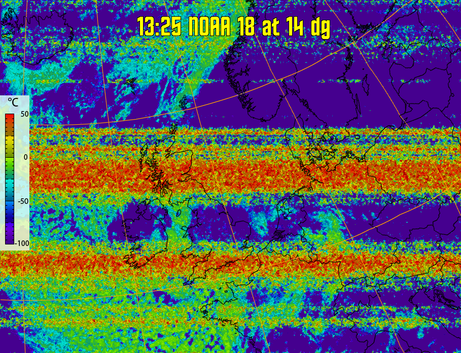 therm:
Produces a false colour image from NOAA APT images based on temperature.
Provides a good way of visualising cloud temperatures.