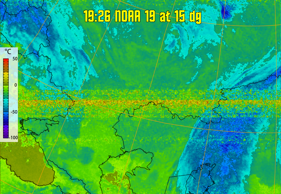 therm:
Produces a false colour image from NOAA APT images based on temperature.
Provides a good way of visualising cloud temperatures.