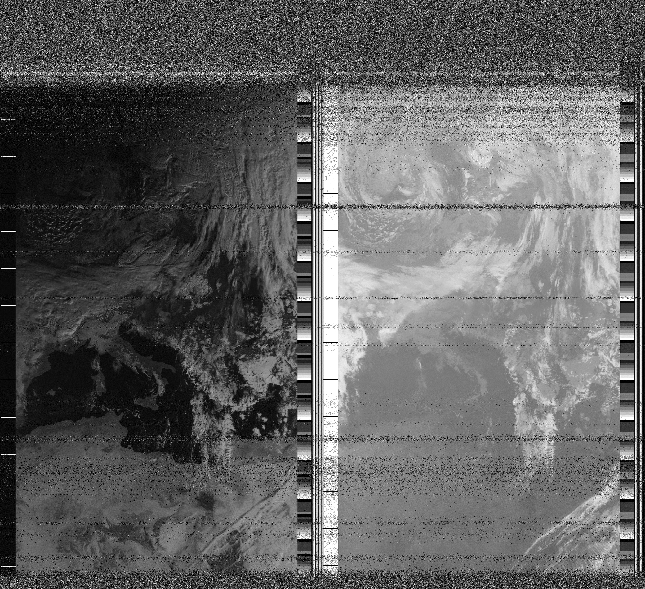 Pristine output with telemetry data withut cropping. Pristine images are
unenhanced, but normalised to produce images which represent,
as best as the software is able to, the original digital data. No attempt is made to temperature
normalise IR images. Disables gamma, sharpening, rotation, and other enhancements.