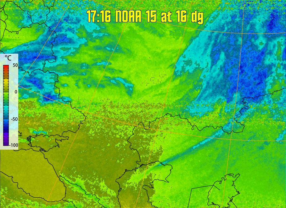 therm:
Produces a false colour image from NOAA APT images based on temperature.
Provides a good way of visualising cloud temperatures.