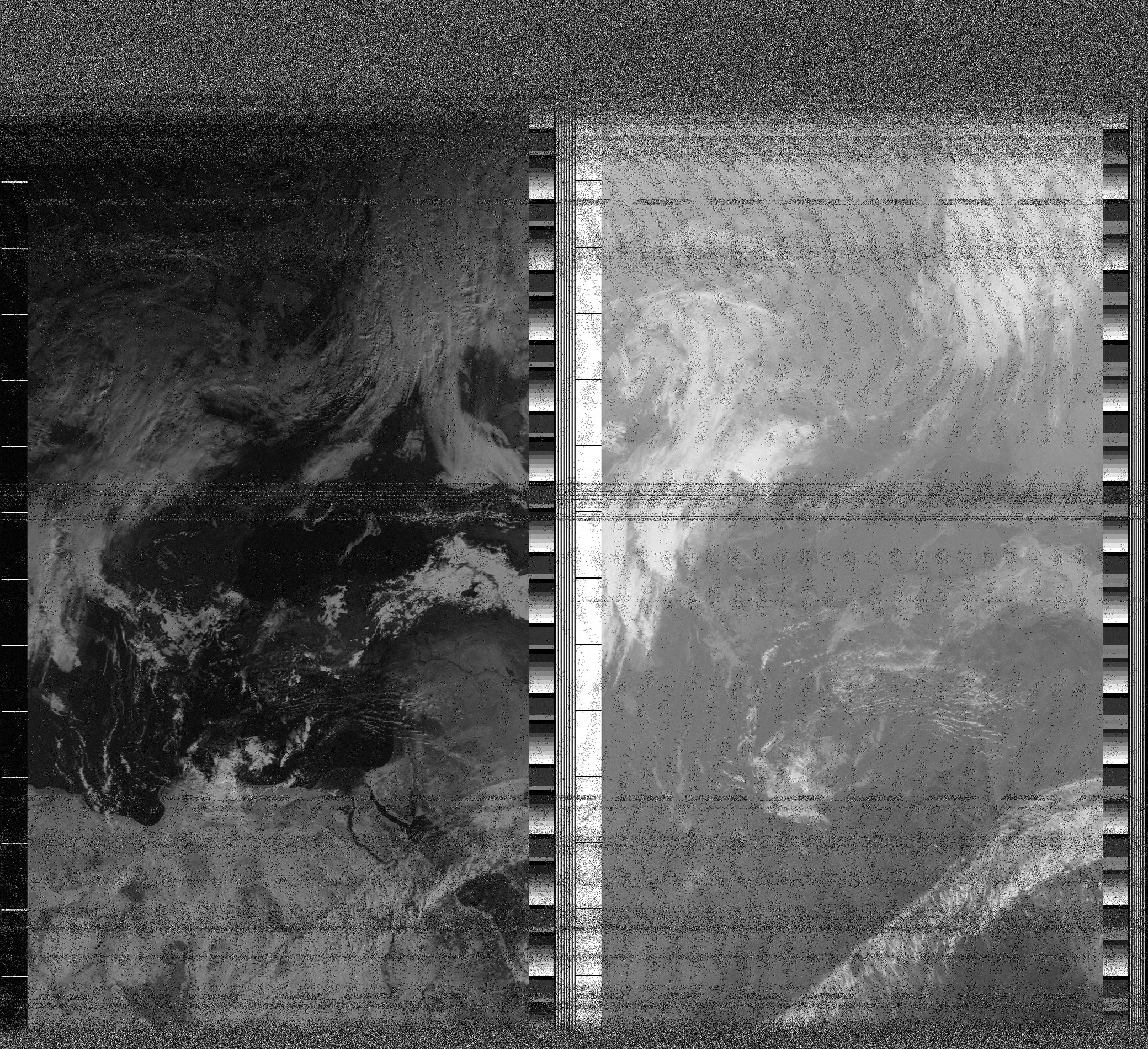 Pristine output with telemetry data withut cropping. Pristine images are
unenhanced, but normalised to produce images which represent,
as best as the software is able to, the original digital data. No attempt is made to temperature
normalise IR images. Disables gamma, sharpening, rotation, and other enhancements.