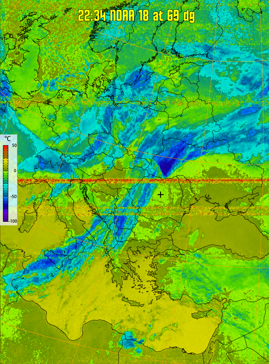 therm:
Produces a false colour image from NOAA APT images based on temperature.
Provides a good way of visualising cloud temperatures.