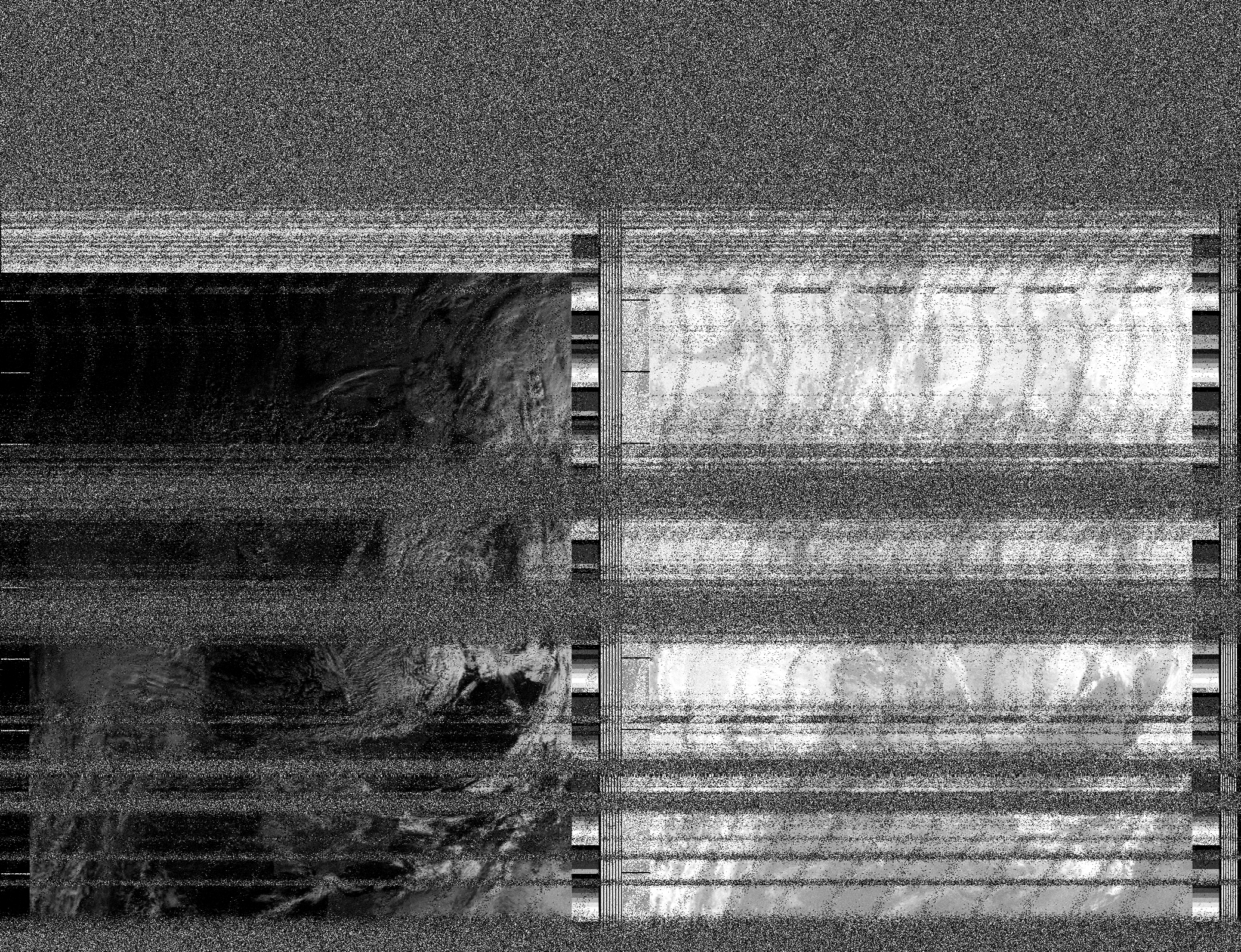 Pristine output with telemetry data withut cropping. Pristine images are
unenhanced, but normalised to produce images which represent,
as best as the software is able to, the original digital data. No attempt is made to temperature
normalise IR images. Disables gamma, sharpening, rotation, and other enhancements.