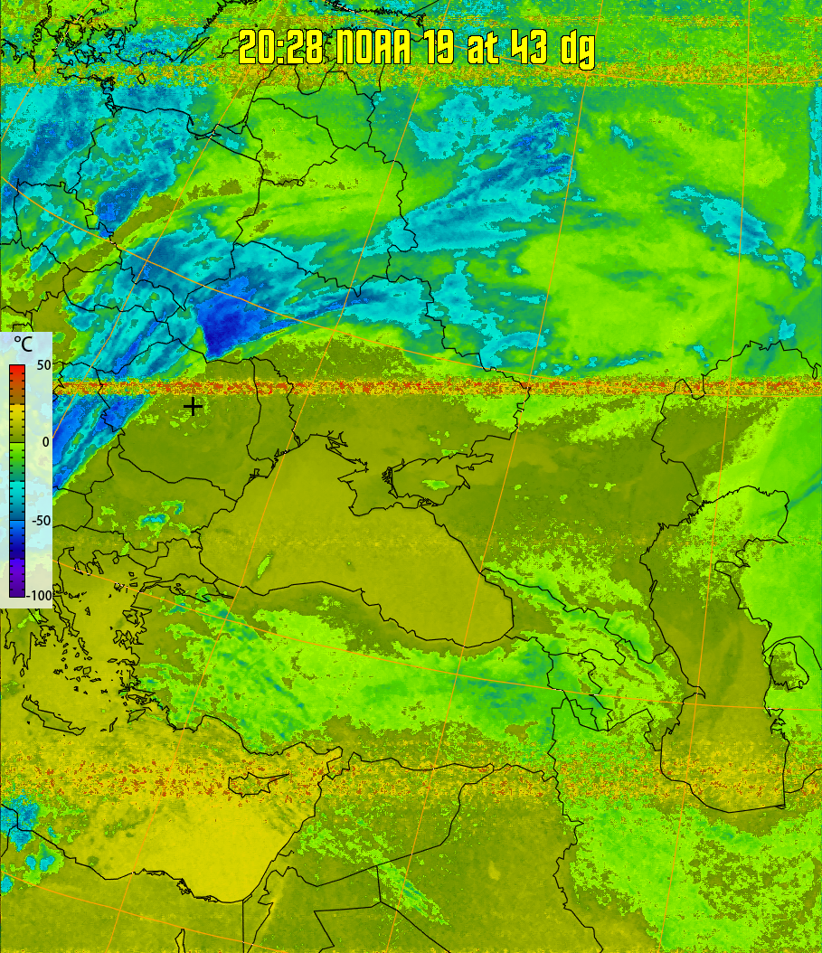 therm:
Produces a false colour image from NOAA APT images based on temperature.
Provides a good way of visualising cloud temperatures.