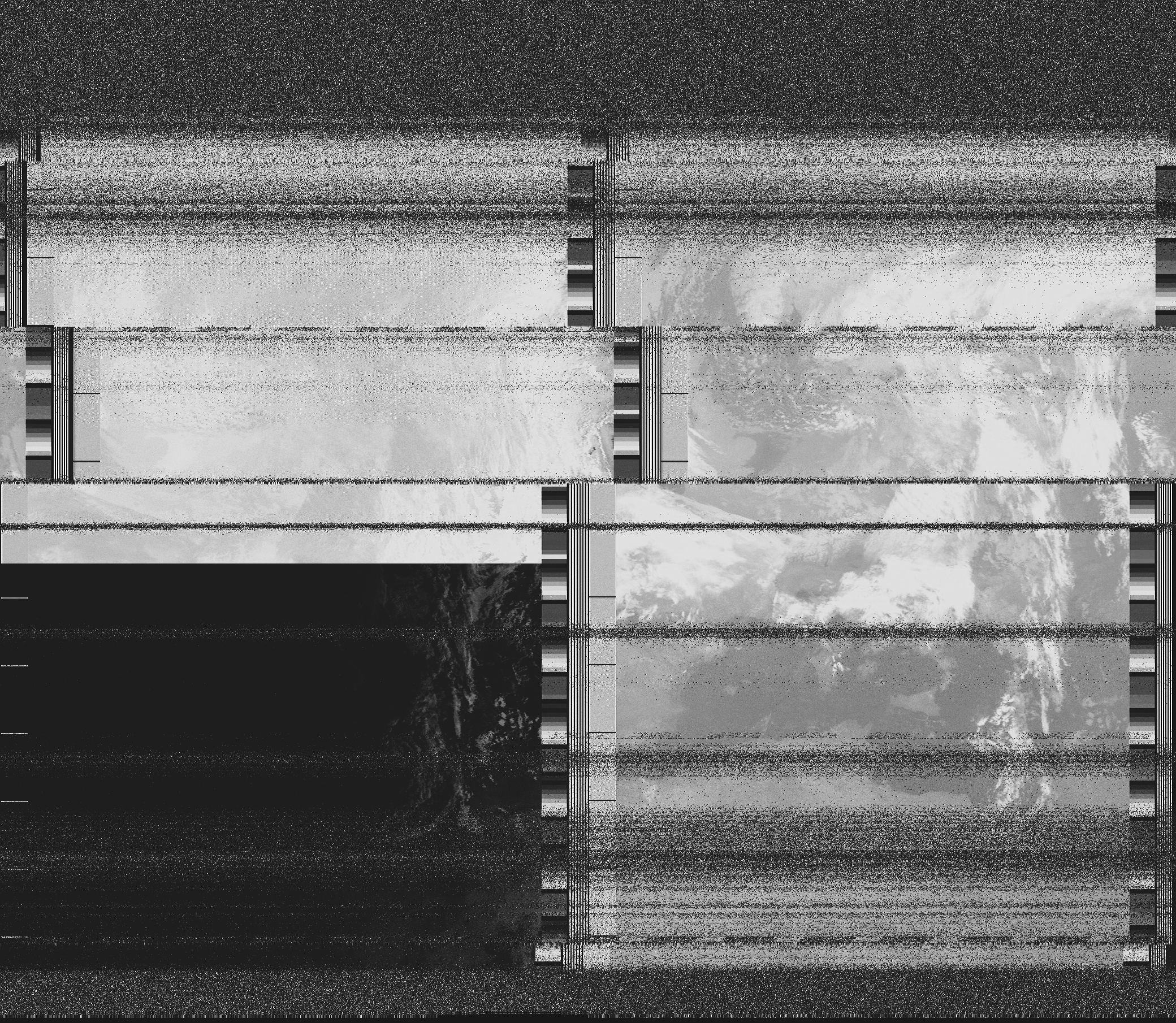 Pristine output with telemetry data withut cropping. Pristine images are
unenhanced, but normalised to produce images which represent,
as best as the software is able to, the original digital data. No attempt is made to temperature
normalise IR images. Disables gamma, sharpening, rotation, and other enhancements.