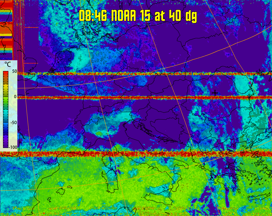 therm:
Produces a false colour image from NOAA APT images based on temperature.
Provides a good way of visualising cloud temperatures.