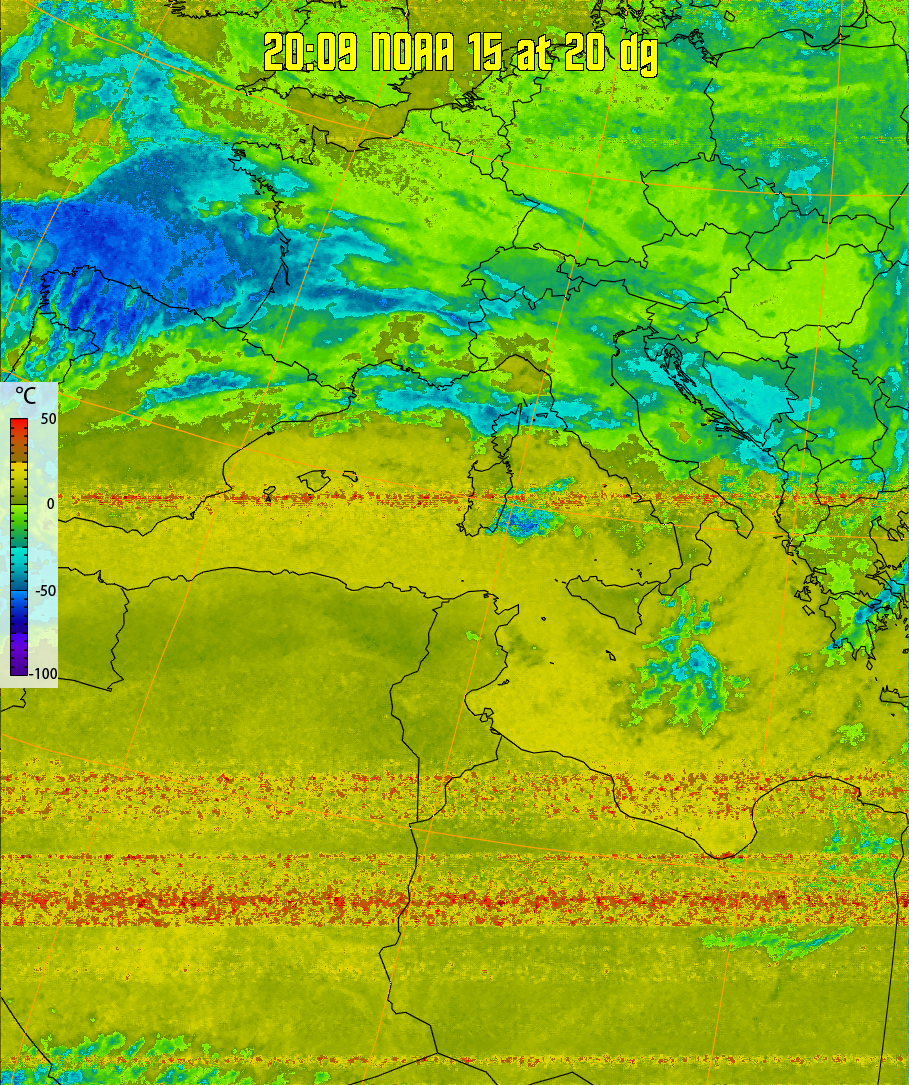 therm:
Produces a false colour image from NOAA APT images based on temperature.
Provides a good way of visualising cloud temperatures.