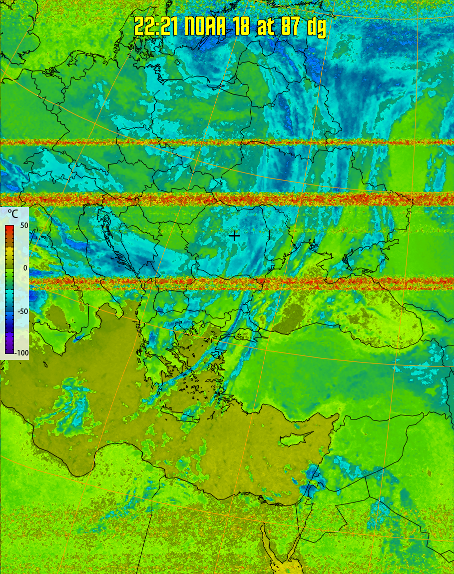 therm:
Produces a false colour image from NOAA APT images based on temperature.
Provides a good way of visualising cloud temperatures.