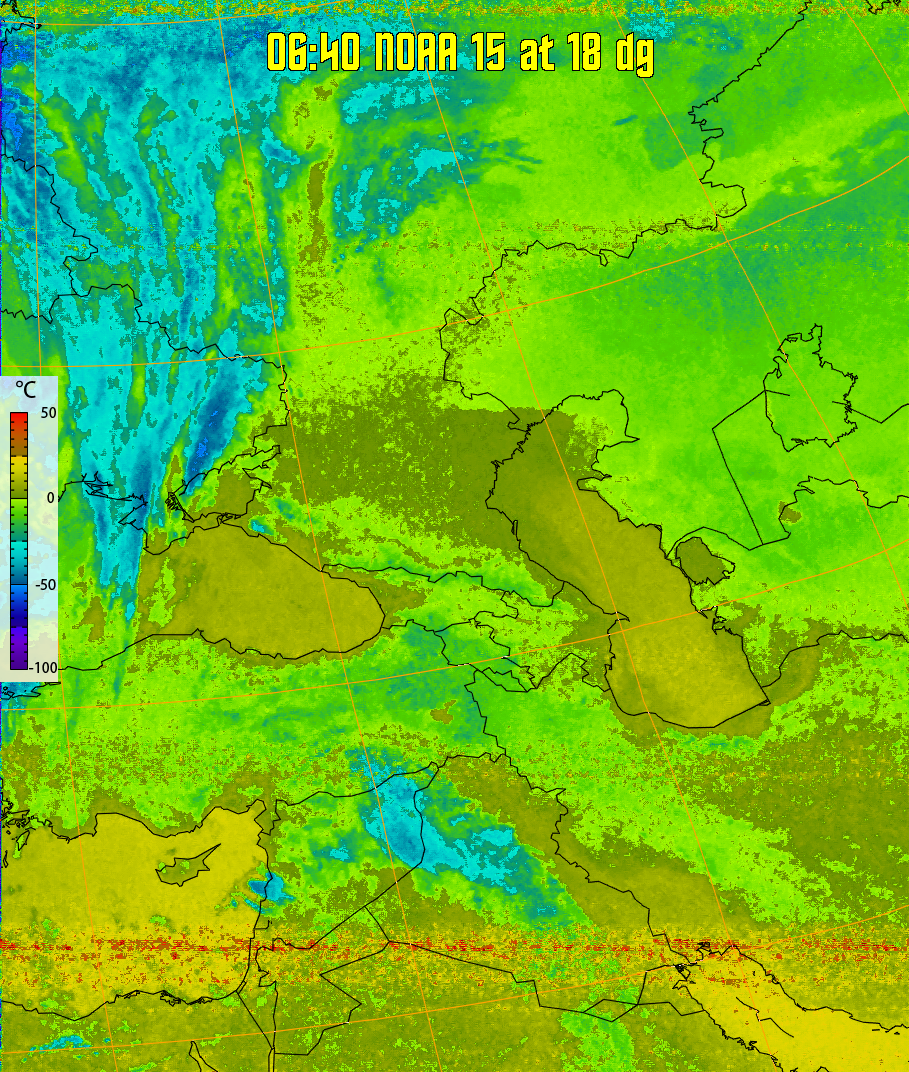 therm:
Produces a false colour image from NOAA APT images based on temperature.
Provides a good way of visualising cloud temperatures.