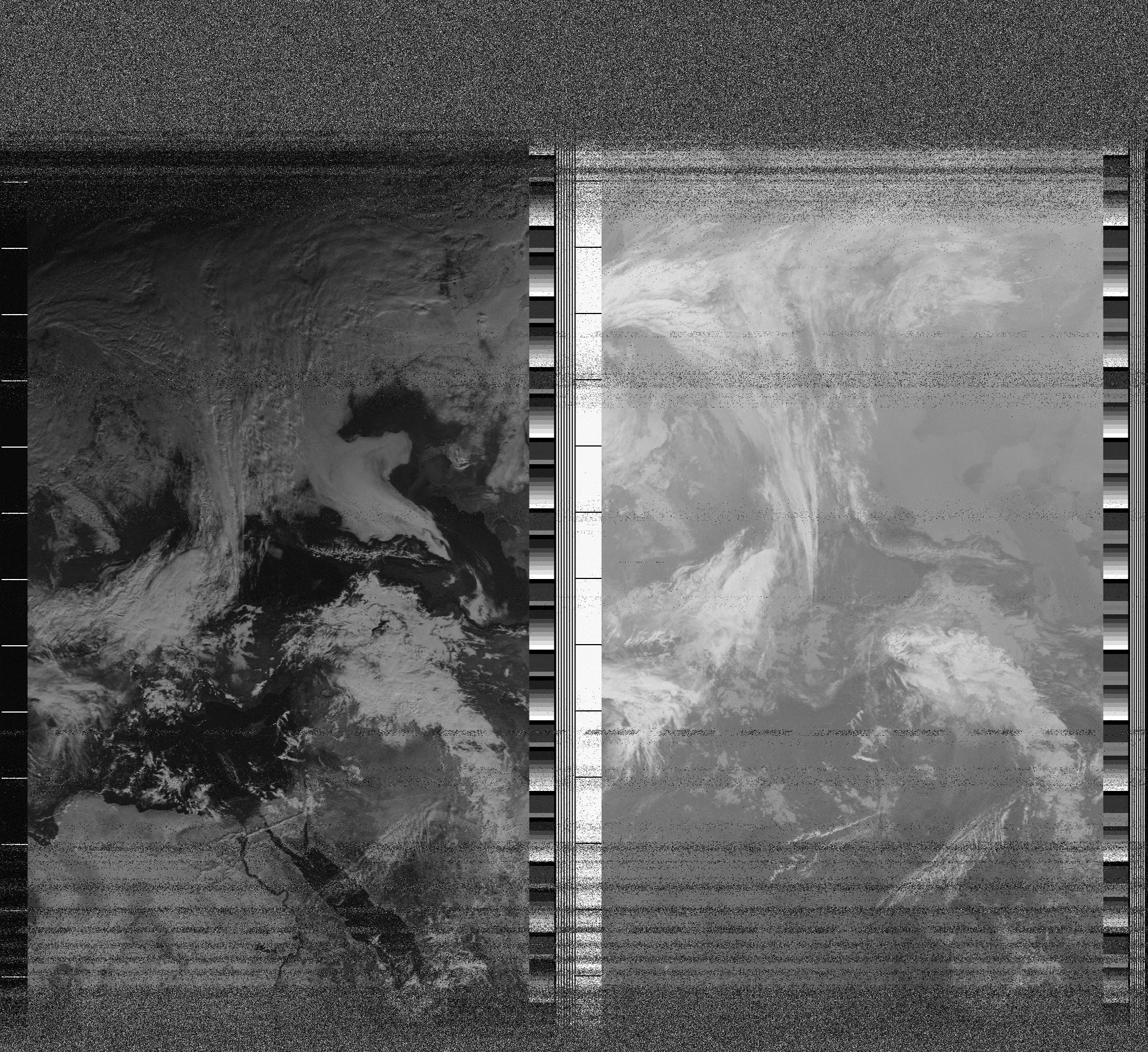 Pristine output with telemetry data withut cropping. Pristine images are
unenhanced, but normalised to produce images which represent,
as best as the software is able to, the original digital data. No attempt is made to temperature
normalise IR images. Disables gamma, sharpening, rotation, and other enhancements.