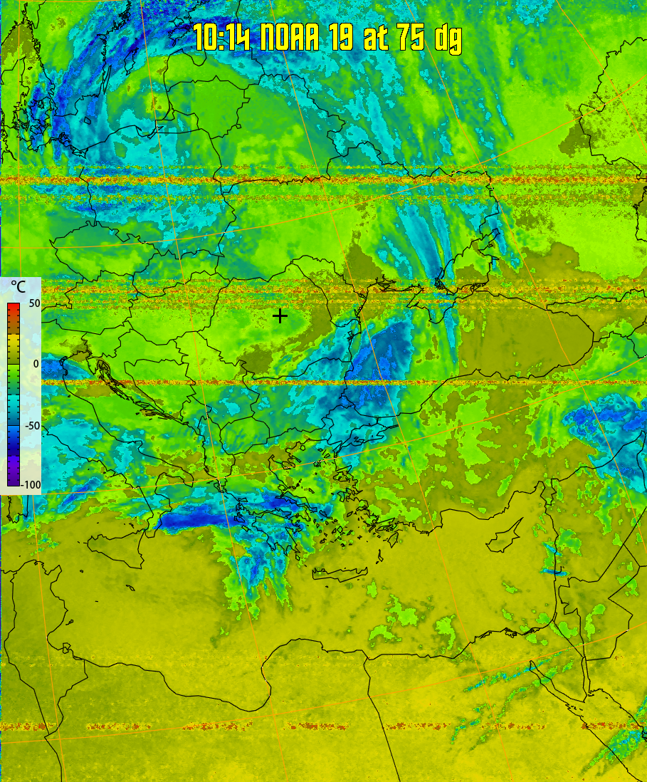 therm:
Produces a false colour image from NOAA APT images based on temperature.
Provides a good way of visualising cloud temperatures.