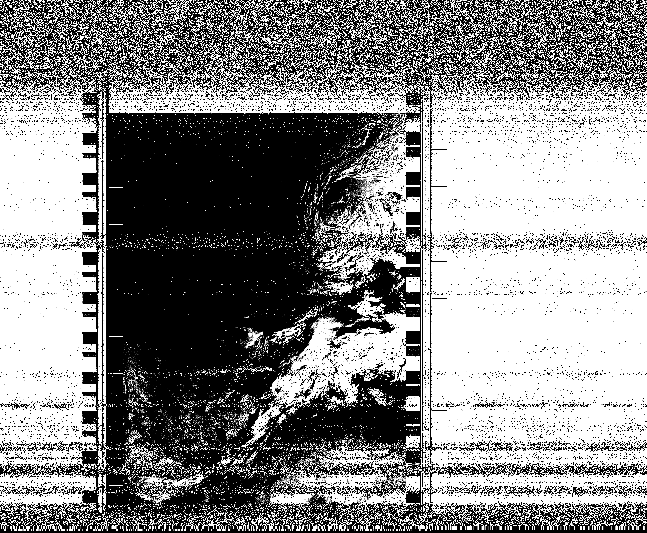 Pristine output with telemetry data withut cropping. Pristine images are
unenhanced, but normalised to produce images which represent,
as best as the software is able to, the original digital data. No attempt is made to temperature
normalise IR images. Disables gamma, sharpening, rotation, and other enhancements.