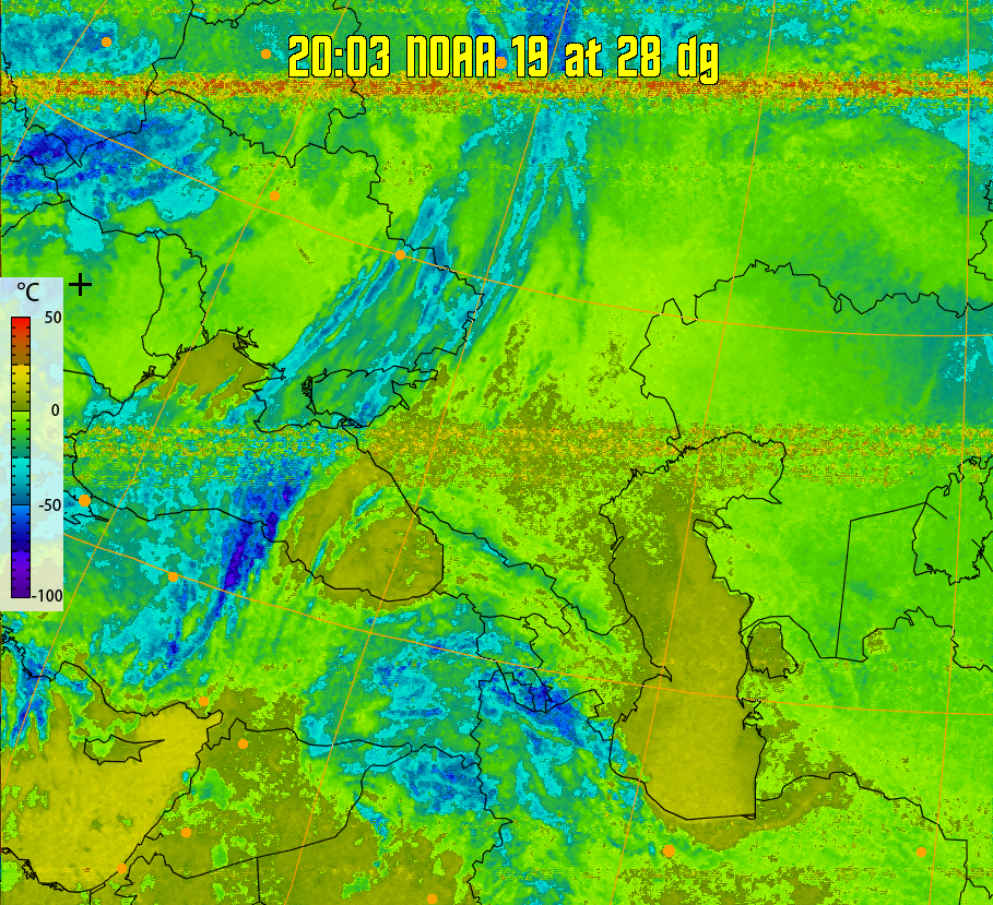 therm:
Produces a false colour image from NOAA APT images based on temperature.
Provides a good way of visualising cloud temperatures.