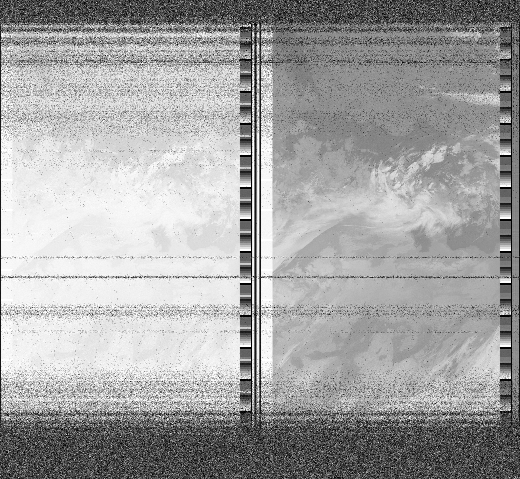 Pristine output with telemetry data withut cropping. Pristine images are
unenhanced, but normalised to produce images which represent,
as best as the software is able to, the original digital data. No attempt is made to temperature
normalise IR images. Disables gamma, sharpening, rotation, and other enhancements.