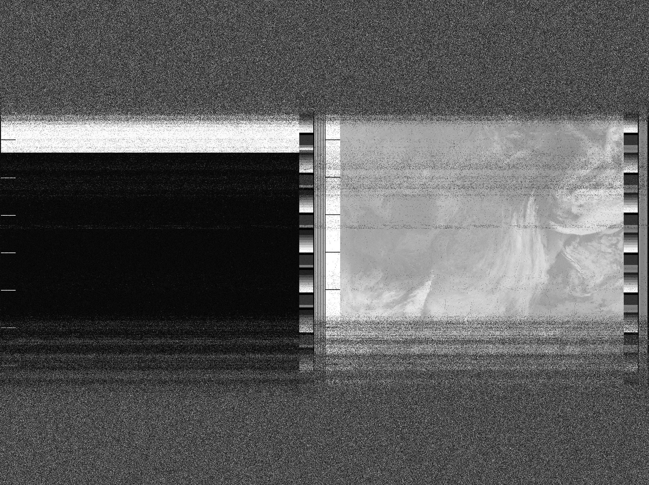 Pristine output with telemetry data withut cropping. Pristine images are
unenhanced, but normalised to produce images which represent,
as best as the software is able to, the original digital data. No attempt is made to temperature
normalise IR images. Disables gamma, sharpening, rotation, and other enhancements.