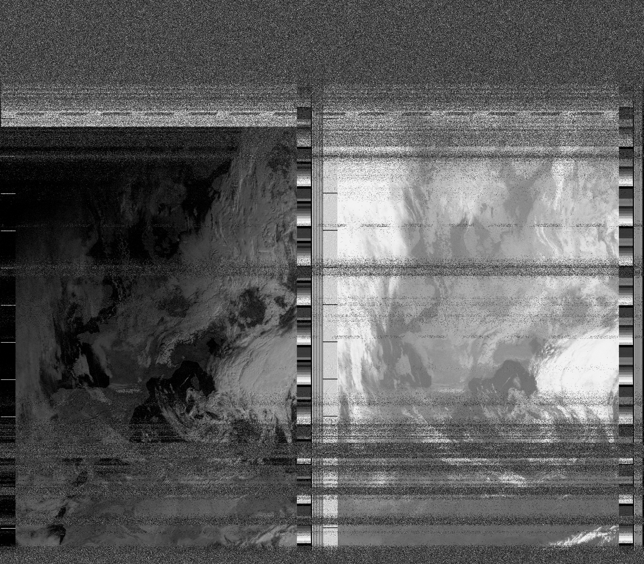 Pristine output with telemetry data withut cropping. Pristine images are
unenhanced, but normalised to produce images which represent,
as best as the software is able to, the original digital data. No attempt is made to temperature
normalise IR images. Disables gamma, sharpening, rotation, and other enhancements.