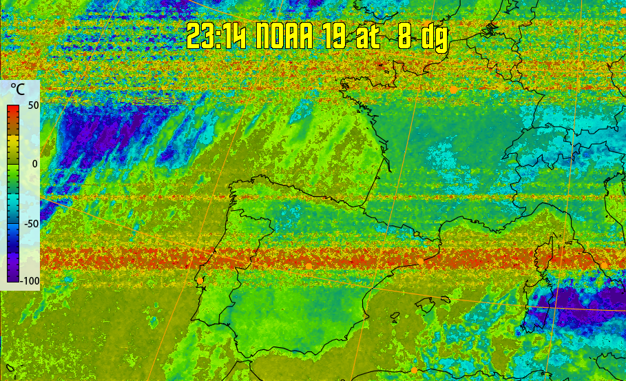 therm:
Produces a false colour image from NOAA APT images based on temperature.
Provides a good way of visualising cloud temperatures.