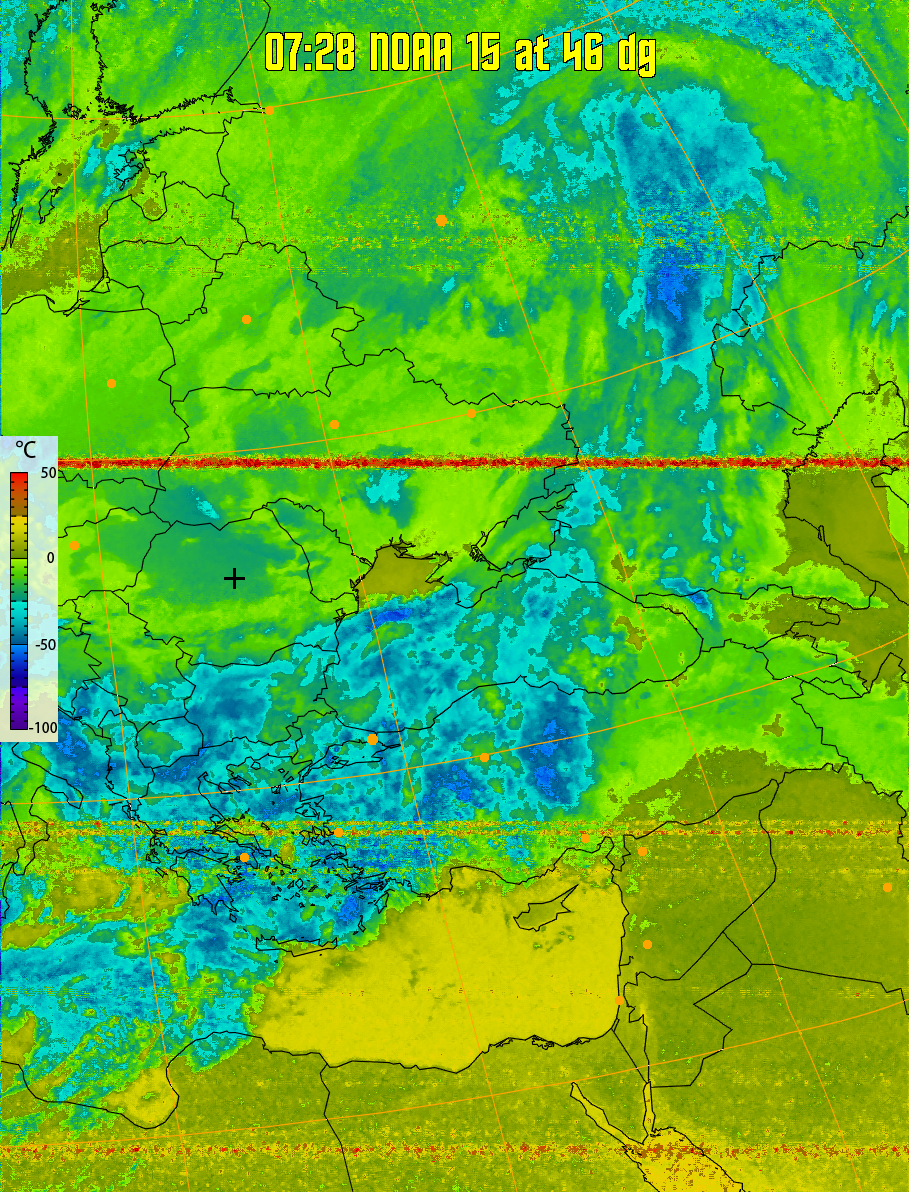 therm:
Produces a false colour image from NOAA APT images based on temperature.
Provides a good way of visualising cloud temperatures.