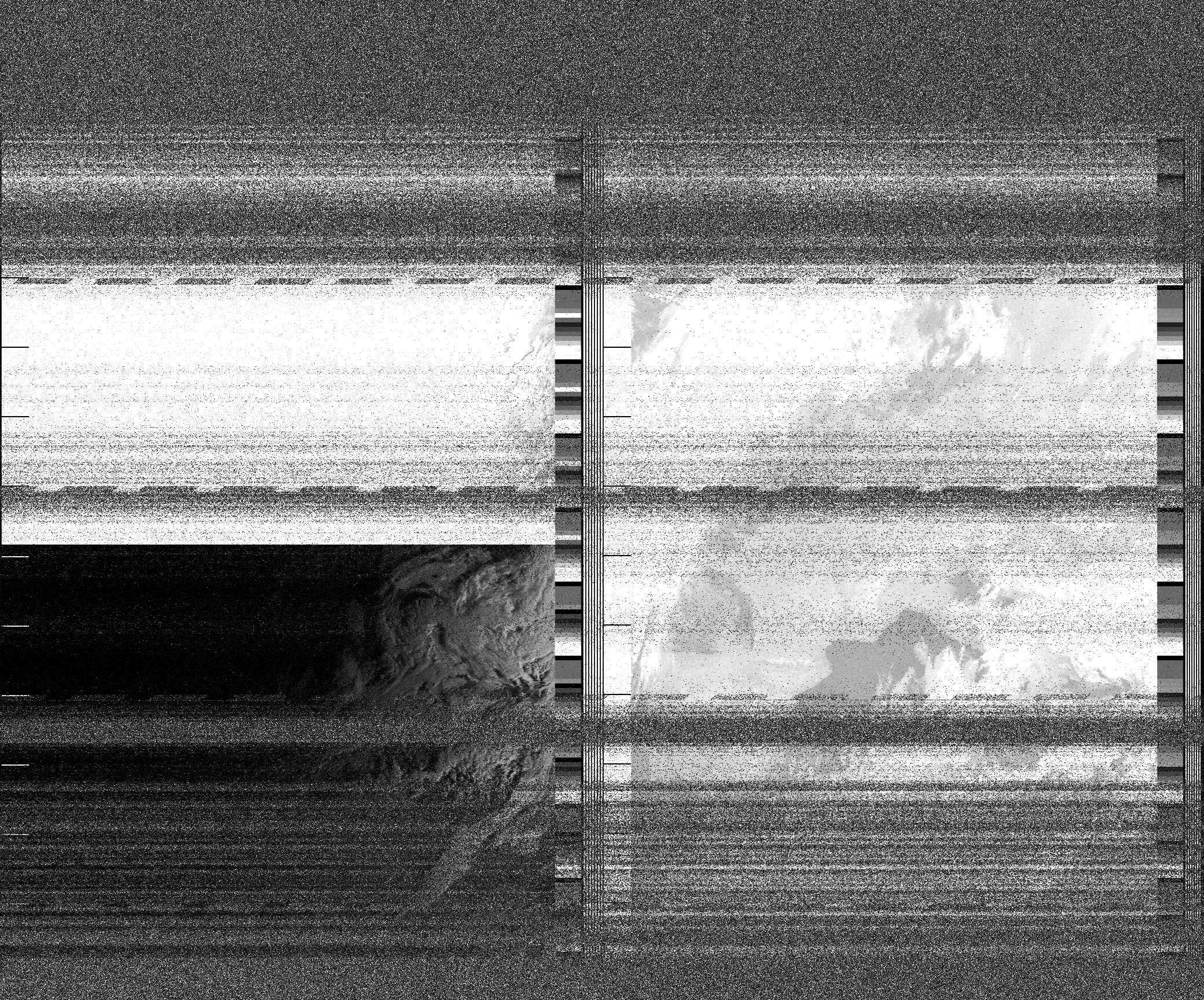 Pristine output with telemetry data withut cropping. Pristine images are
unenhanced, but normalised to produce images which represent,
as best as the software is able to, the original digital data. No attempt is made to temperature
normalise IR images. Disables gamma, sharpening, rotation, and other enhancements.