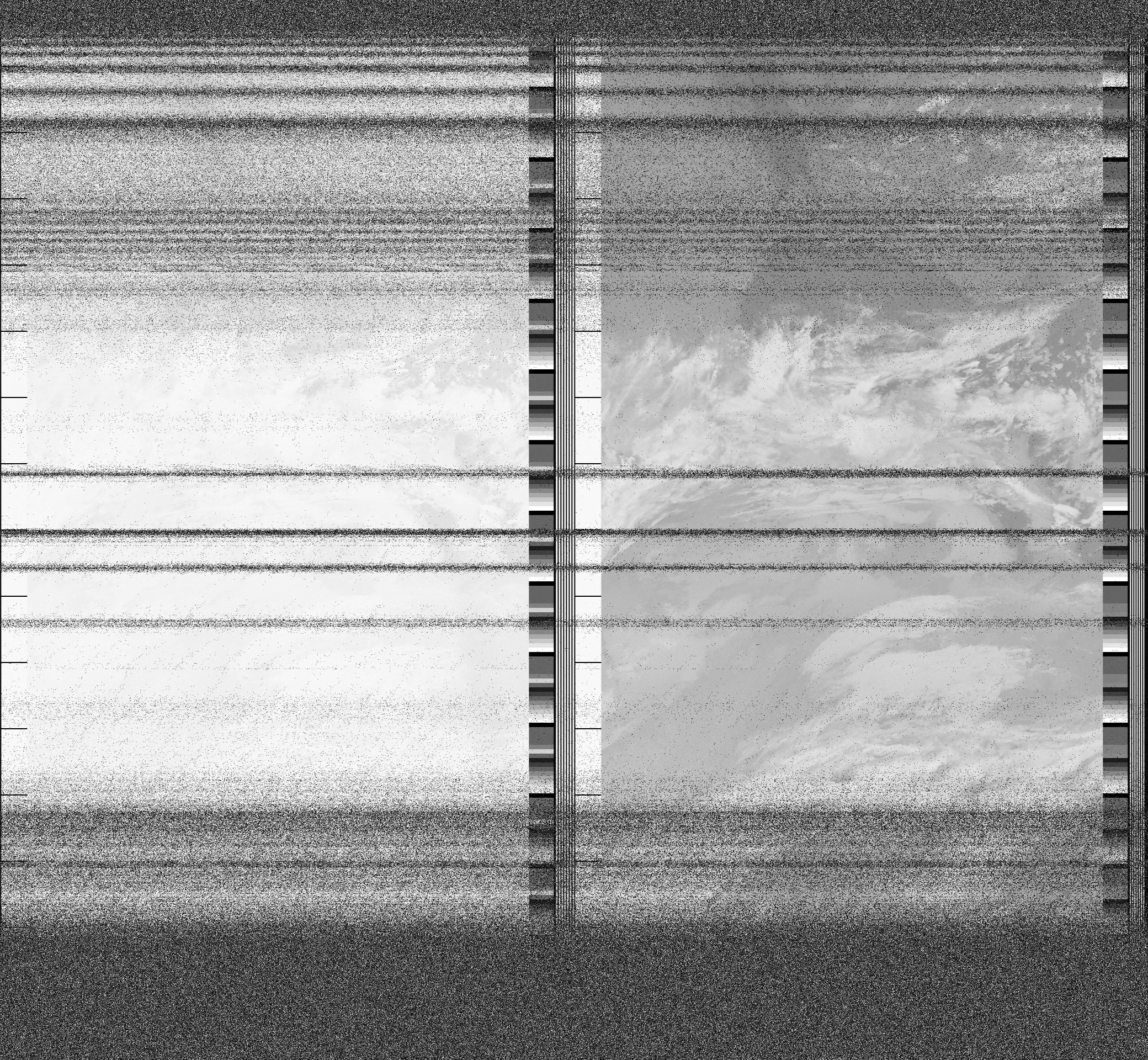 Pristine output with telemetry data withut cropping. Pristine images are
unenhanced, but normalised to produce images which represent,
as best as the software is able to, the original digital data. No attempt is made to temperature
normalise IR images. Disables gamma, sharpening, rotation, and other enhancements.