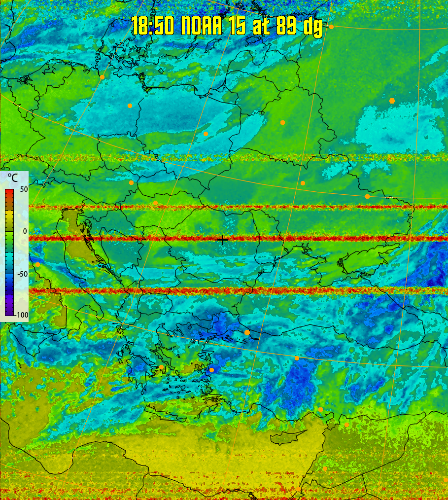 therm:
Produces a false colour image from NOAA APT images based on temperature.
Provides a good way of visualising cloud temperatures.