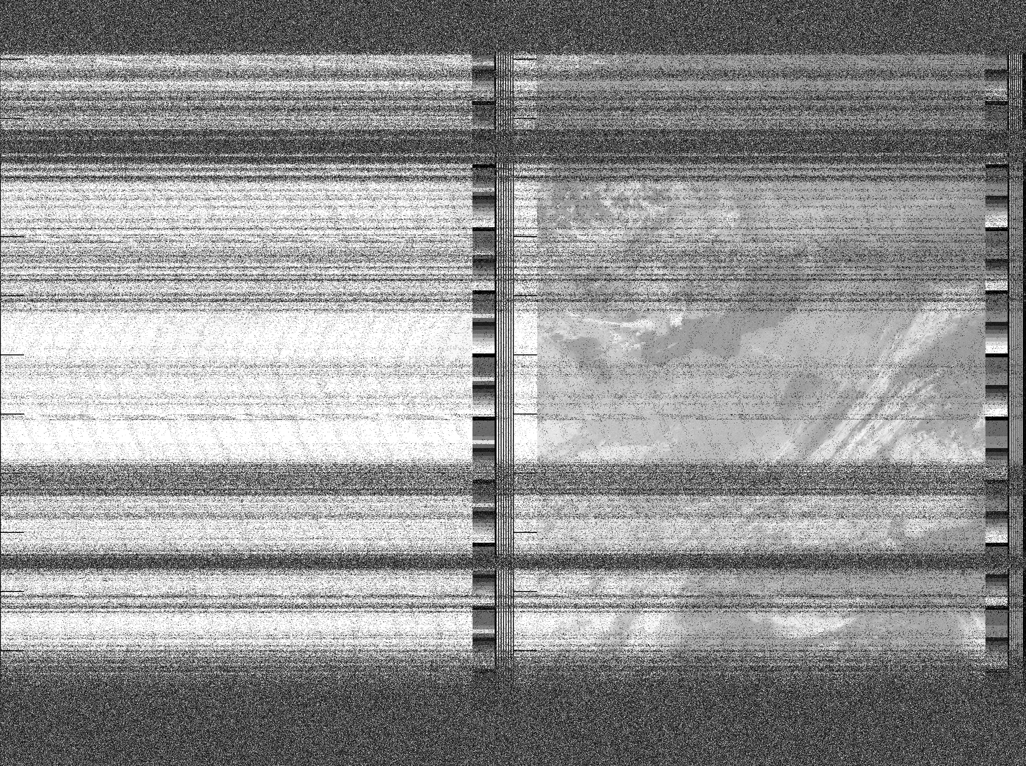 Pristine output with telemetry data withut cropping. Pristine images are
unenhanced, but normalised to produce images which represent,
as best as the software is able to, the original digital data. No attempt is made to temperature
normalise IR images. Disables gamma, sharpening, rotation, and other enhancements.