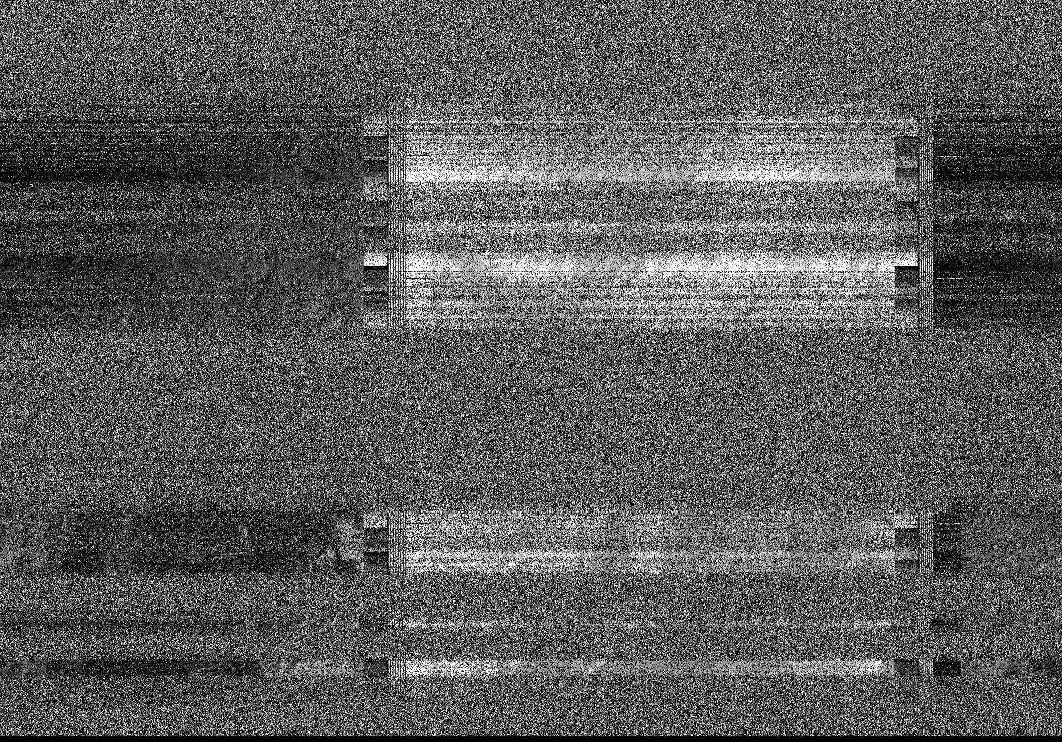 Pristine output with telemetry data withut cropping. Pristine images are
unenhanced, but normalised to produce images which represent,
as best as the software is able to, the original digital data. No attempt is made to temperature
normalise IR images. Disables gamma, sharpening, rotation, and other enhancements.