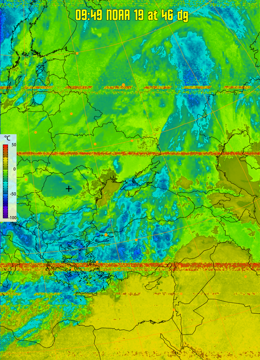 therm:
Produces a false colour image from NOAA APT images based on temperature.
Provides a good way of visualising cloud temperatures.