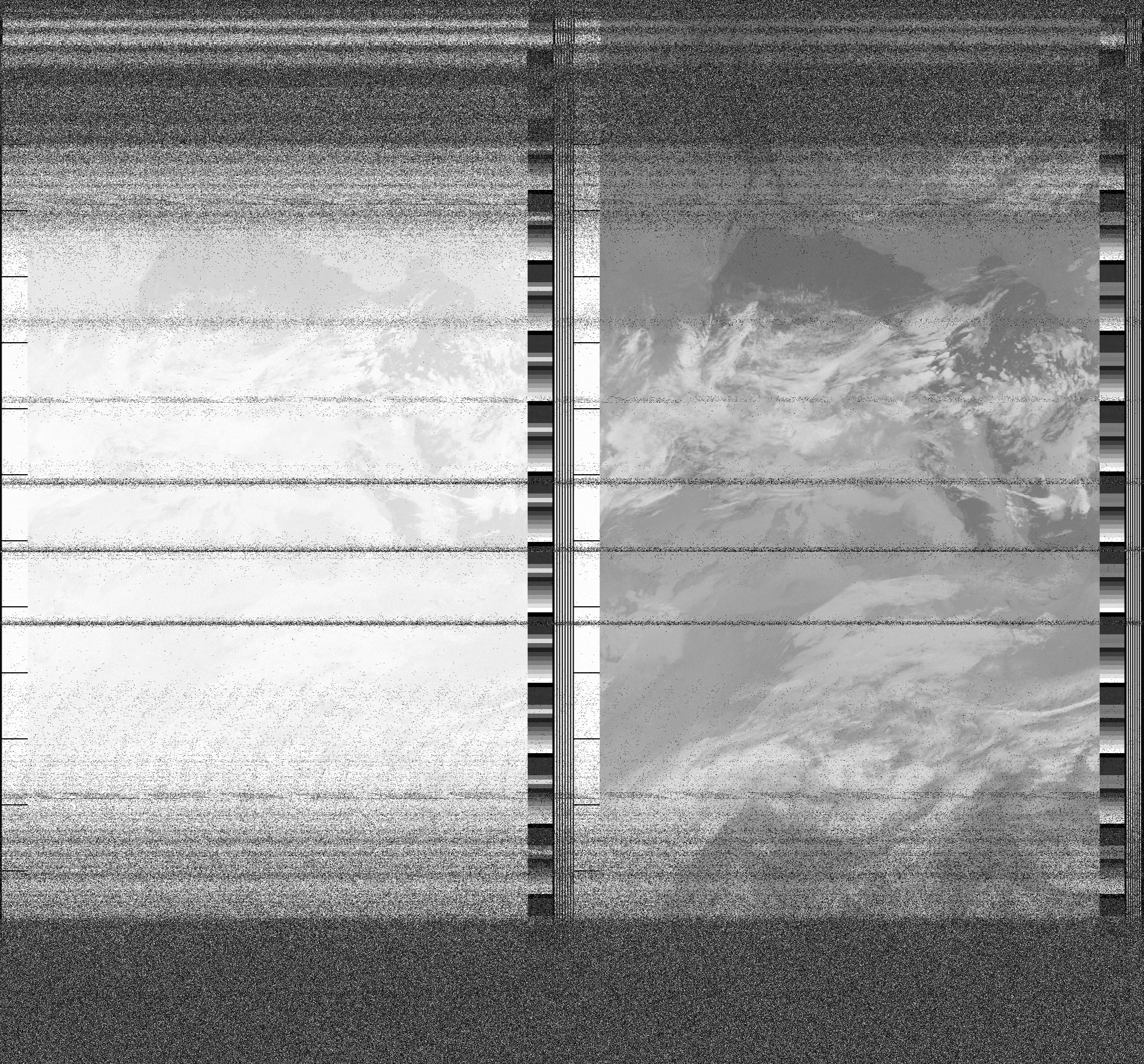 Pristine output with telemetry data withut cropping. Pristine images are
unenhanced, but normalised to produce images which represent,
as best as the software is able to, the original digital data. No attempt is made to temperature
normalise IR images. Disables gamma, sharpening, rotation, and other enhancements.