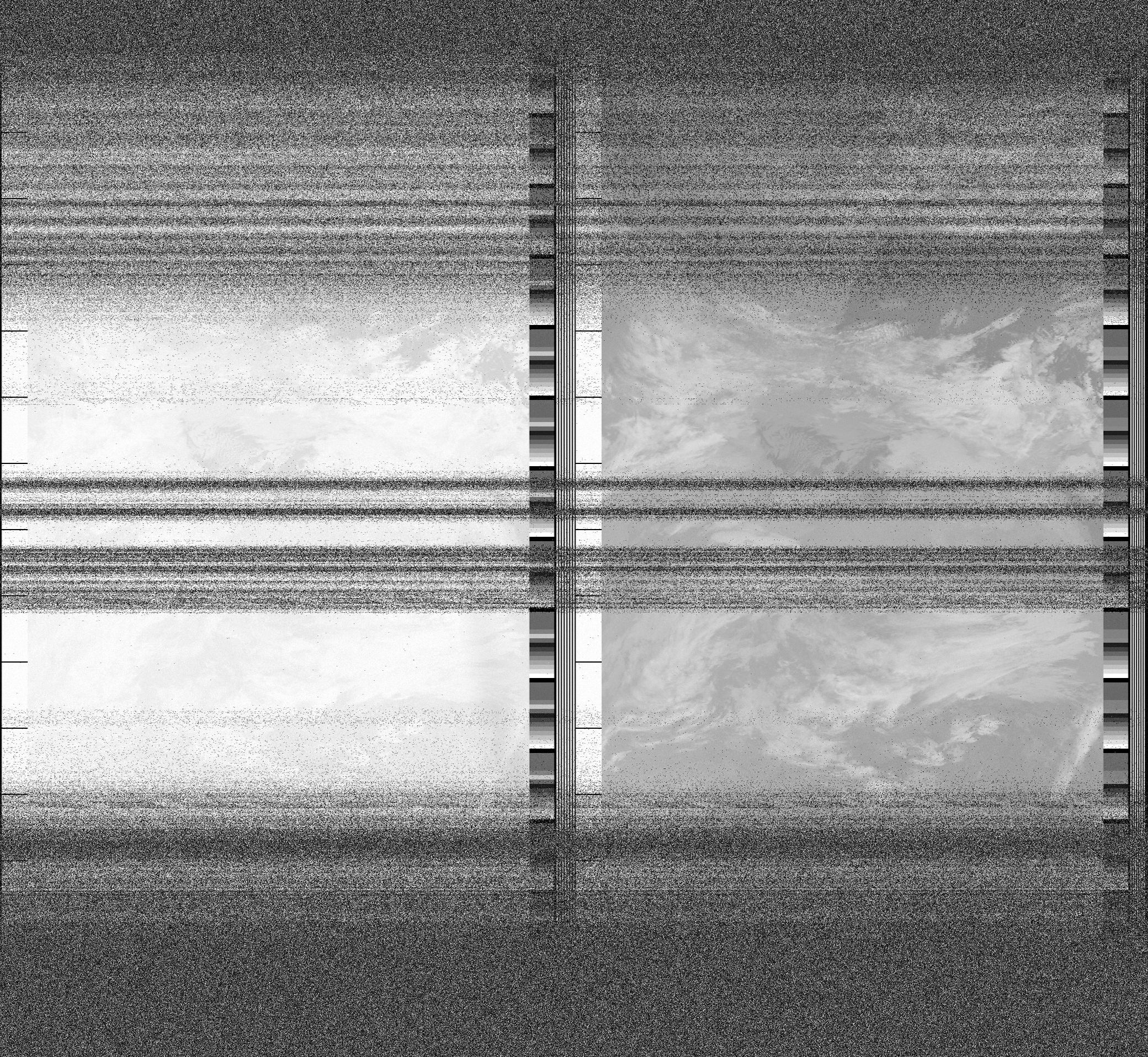 Pristine output with telemetry data withut cropping. Pristine images are
unenhanced, but normalised to produce images which represent,
as best as the software is able to, the original digital data. No attempt is made to temperature
normalise IR images. Disables gamma, sharpening, rotation, and other enhancements.