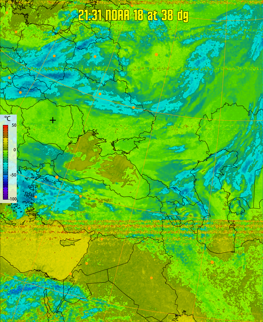 therm:
Produces a false colour image from NOAA APT images based on temperature.
Provides a good way of visualising cloud temperatures.