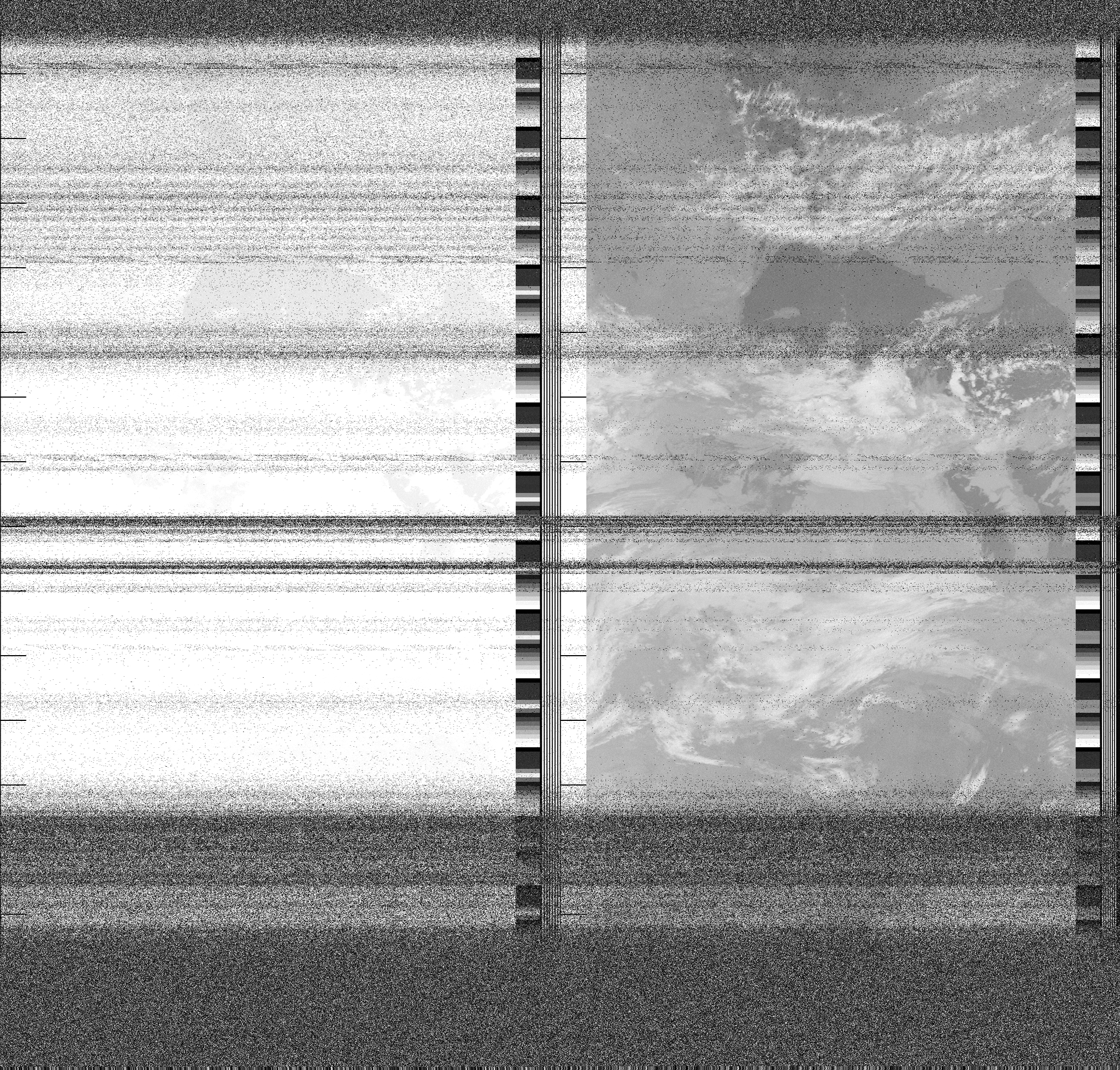 Pristine output with telemetry data withut cropping. Pristine images are
unenhanced, but normalised to produce images which represent,
as best as the software is able to, the original digital data. No attempt is made to temperature
normalise IR images. Disables gamma, sharpening, rotation, and other enhancements.