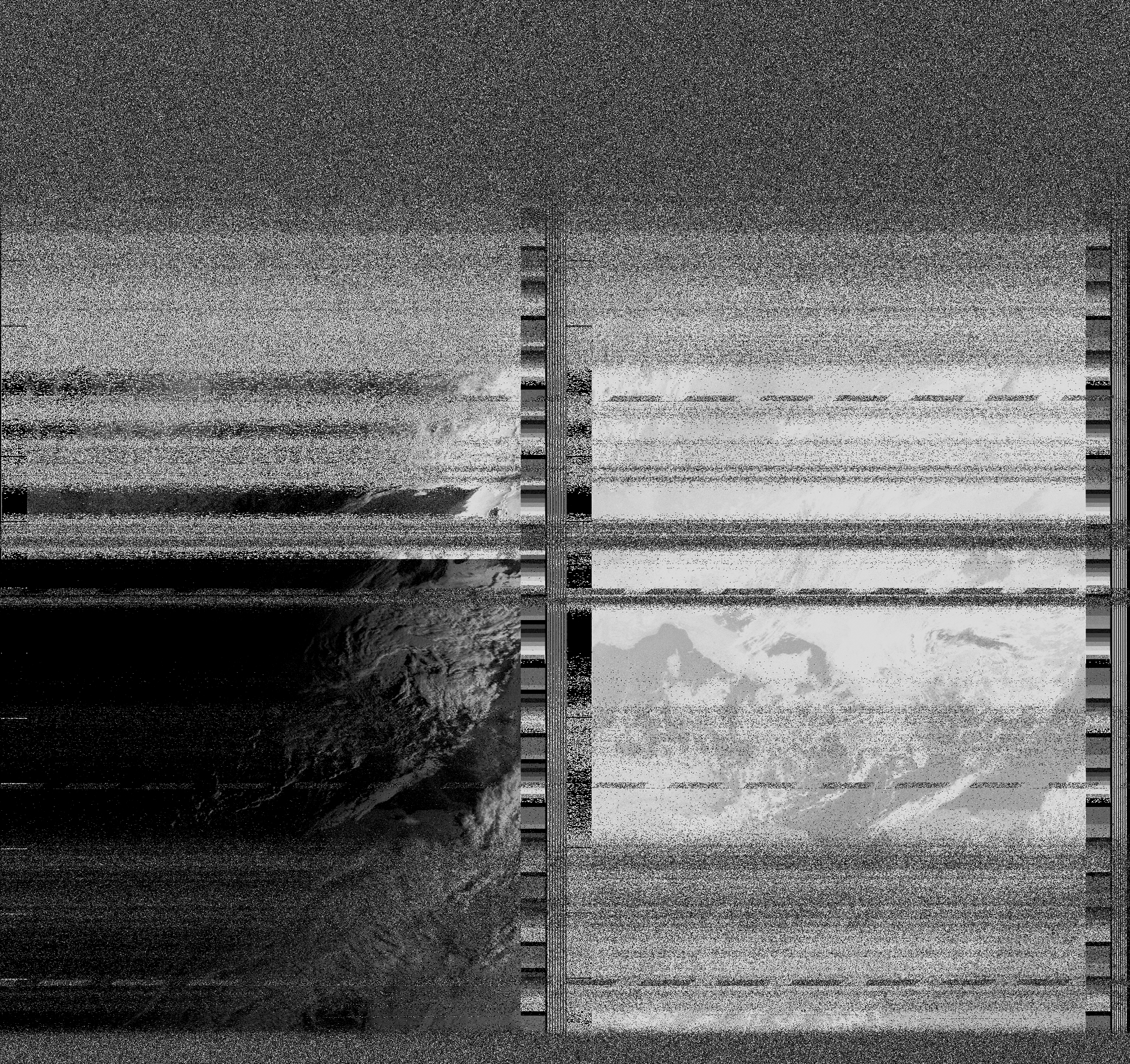 Pristine output with telemetry data withut cropping. Pristine images are
unenhanced, but normalised to produce images which represent,
as best as the software is able to, the original digital data. No attempt is made to temperature
normalise IR images. Disables gamma, sharpening, rotation, and other enhancements.