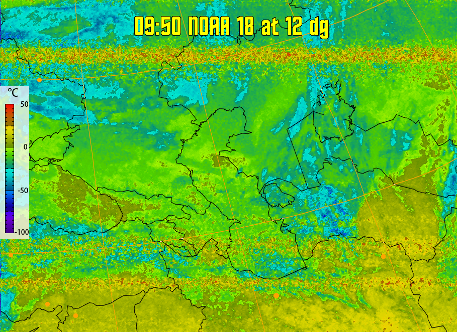 therm:
Produces a false colour image from NOAA APT images based on temperature.
Provides a good way of visualising cloud temperatures.