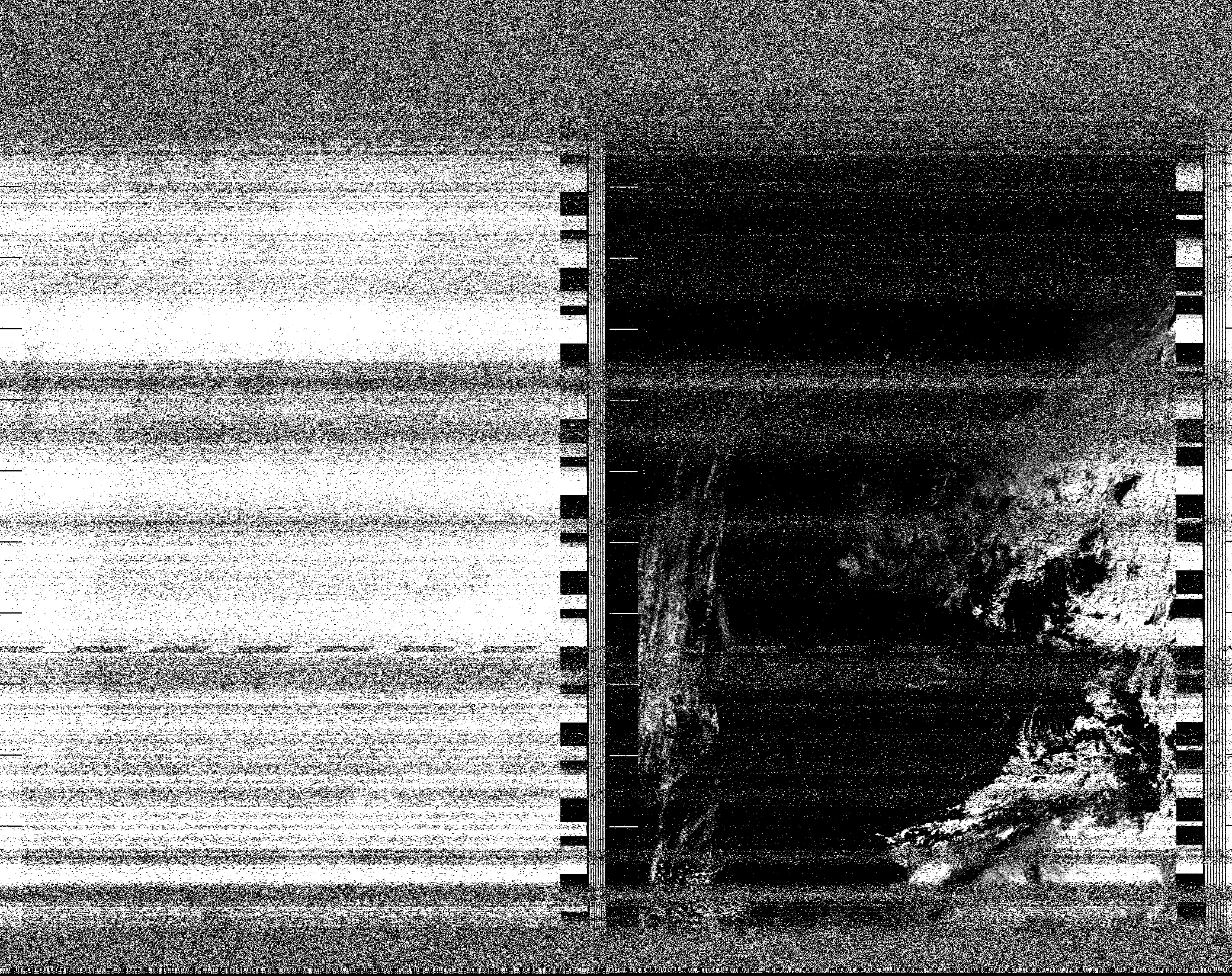 Pristine output with telemetry data withut cropping. Pristine images are
unenhanced, but normalised to produce images which represent,
as best as the software is able to, the original digital data. No attempt is made to temperature
normalise IR images. Disables gamma, sharpening, rotation, and other enhancements.