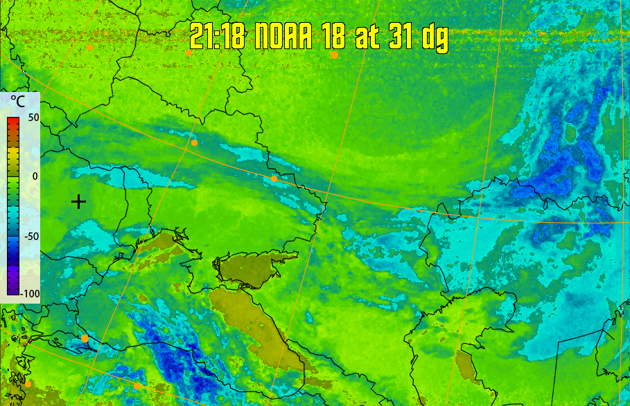 therm:
Produces a false colour image from NOAA APT images based on temperature.
Provides a good way of visualising cloud temperatures.