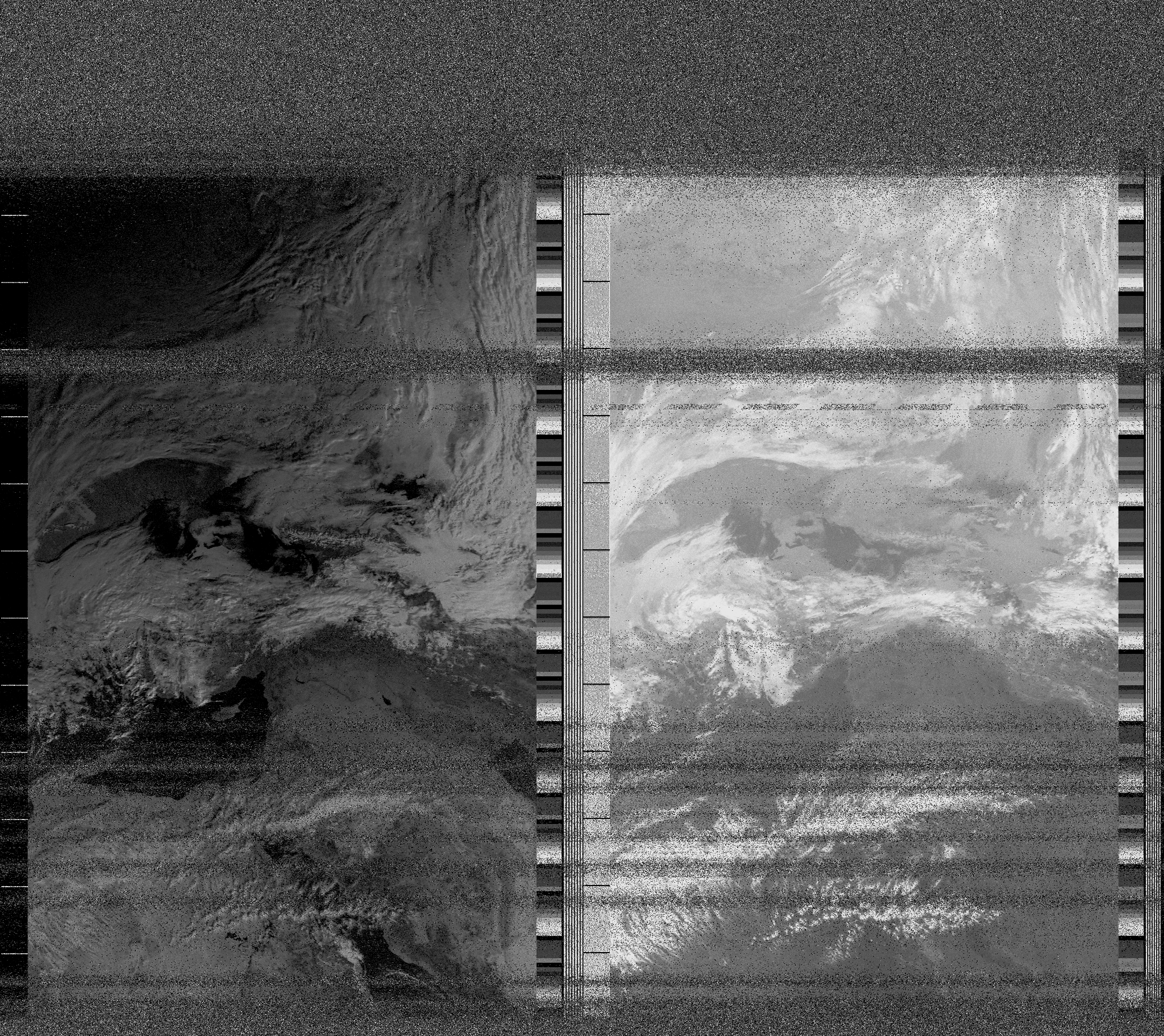 Pristine output with telemetry data withut cropping. Pristine images are
unenhanced, but normalised to produce images which represent,
as best as the software is able to, the original digital data. No attempt is made to temperature
normalise IR images. Disables gamma, sharpening, rotation, and other enhancements.