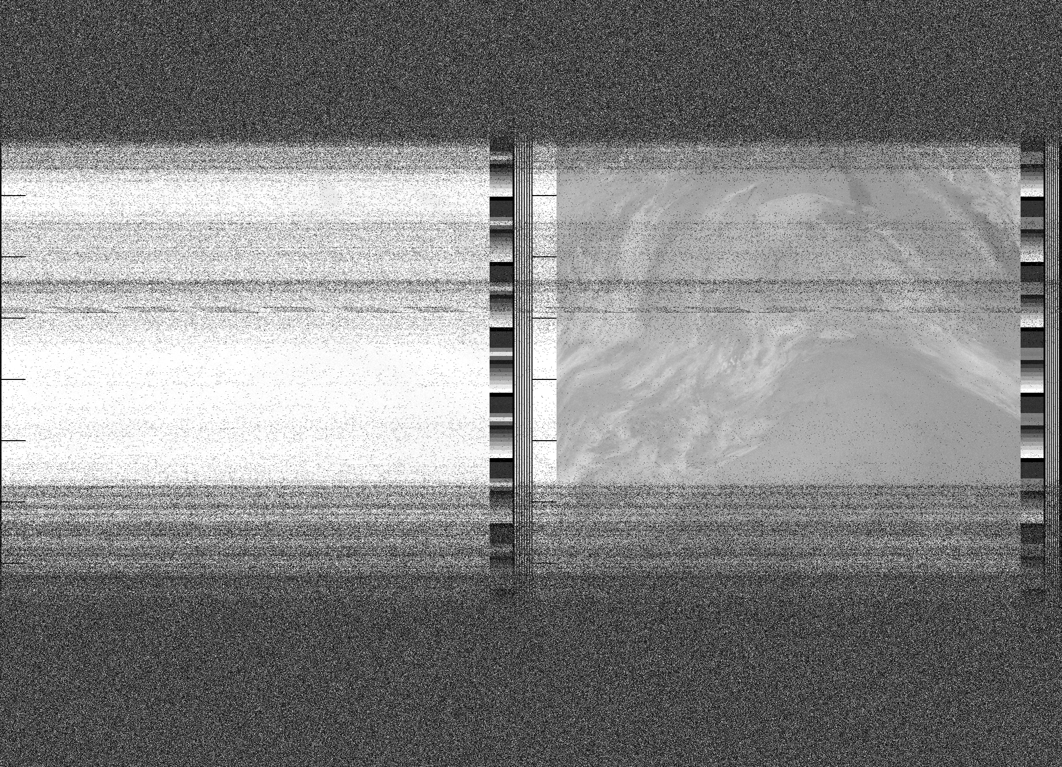 Pristine output with telemetry data withut cropping. Pristine images are
unenhanced, but normalised to produce images which represent,
as best as the software is able to, the original digital data. No attempt is made to temperature
normalise IR images. Disables gamma, sharpening, rotation, and other enhancements.