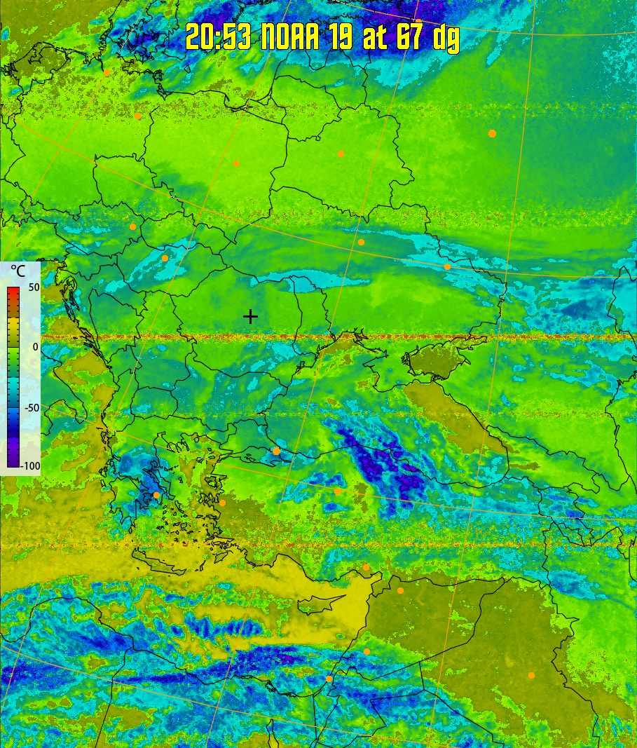 therm:
Produces a false colour image from NOAA APT images based on temperature.
Provides a good way of visualising cloud temperatures.