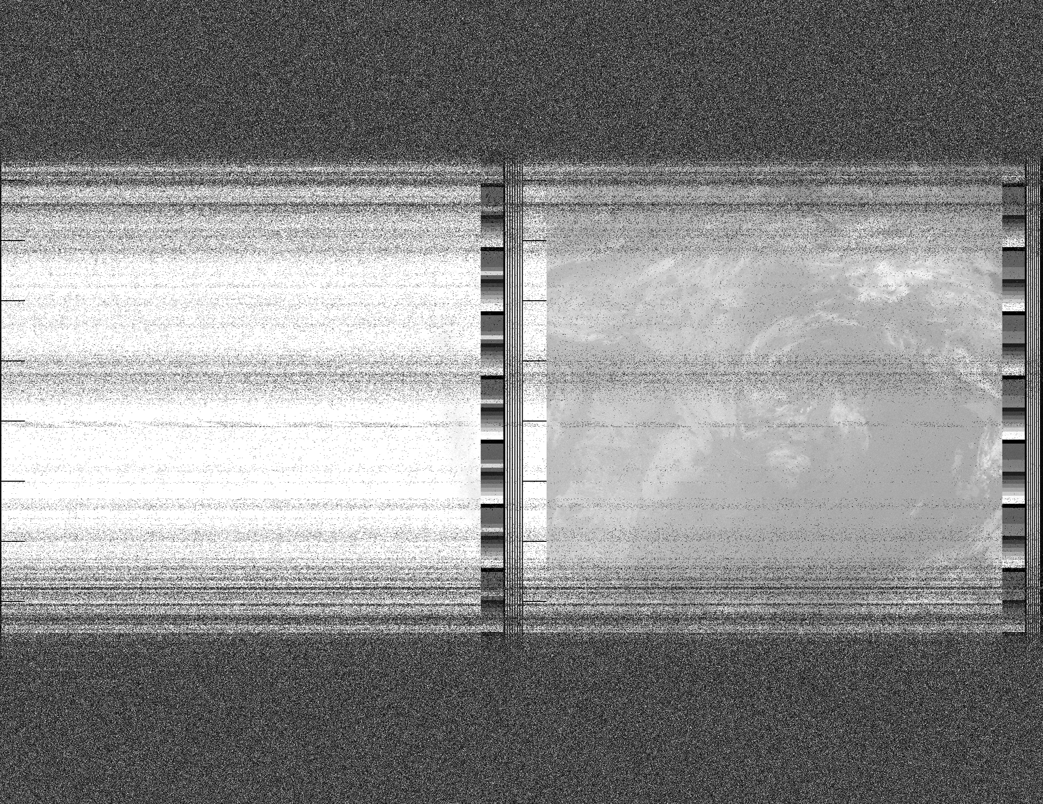 Pristine output with telemetry data withut cropping. Pristine images are
unenhanced, but normalised to produce images which represent,
as best as the software is able to, the original digital data. No attempt is made to temperature
normalise IR images. Disables gamma, sharpening, rotation, and other enhancements.