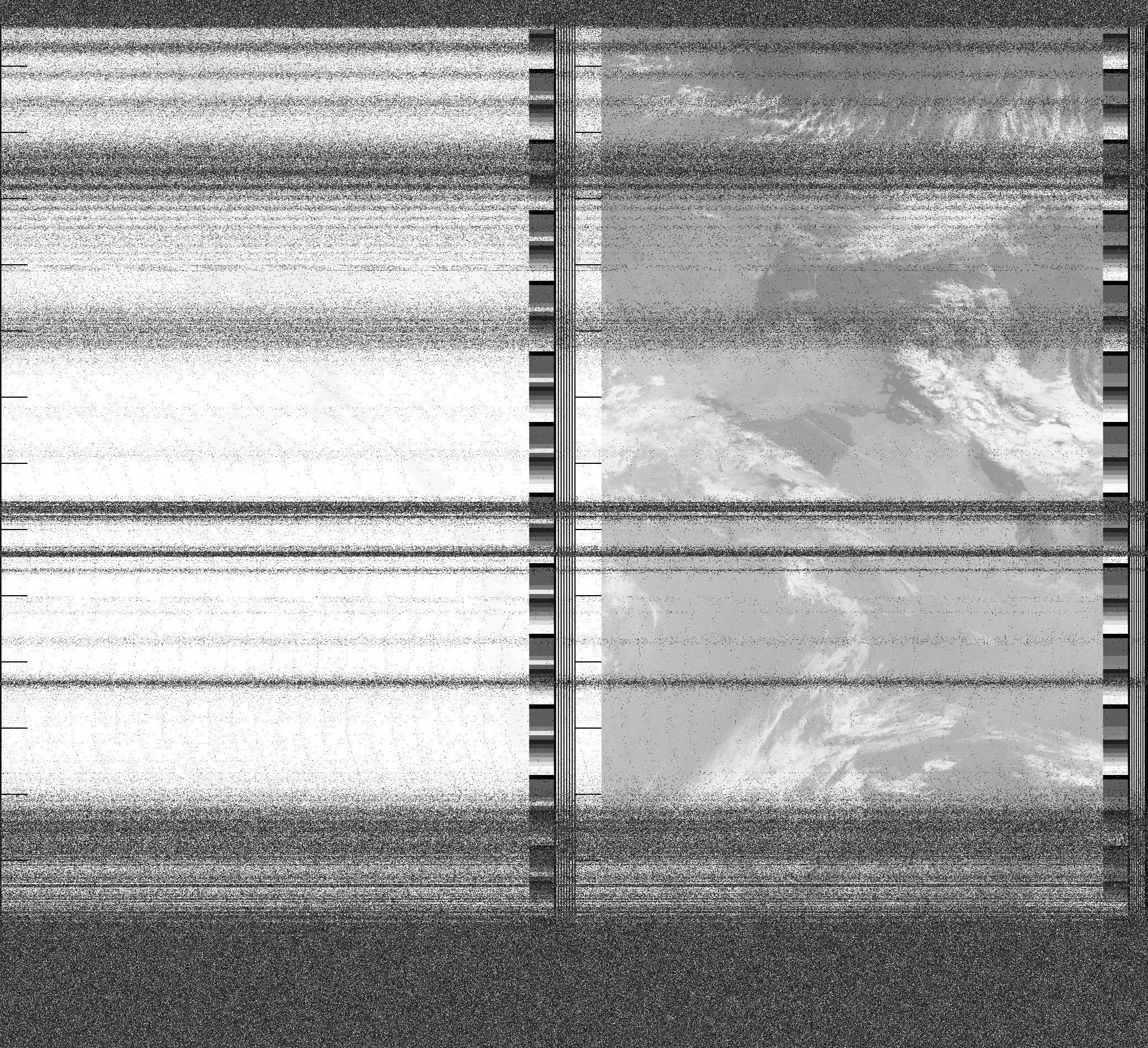 Pristine output with telemetry data withut cropping. Pristine images are
unenhanced, but normalised to produce images which represent,
as best as the software is able to, the original digital data. No attempt is made to temperature
normalise IR images. Disables gamma, sharpening, rotation, and other enhancements.