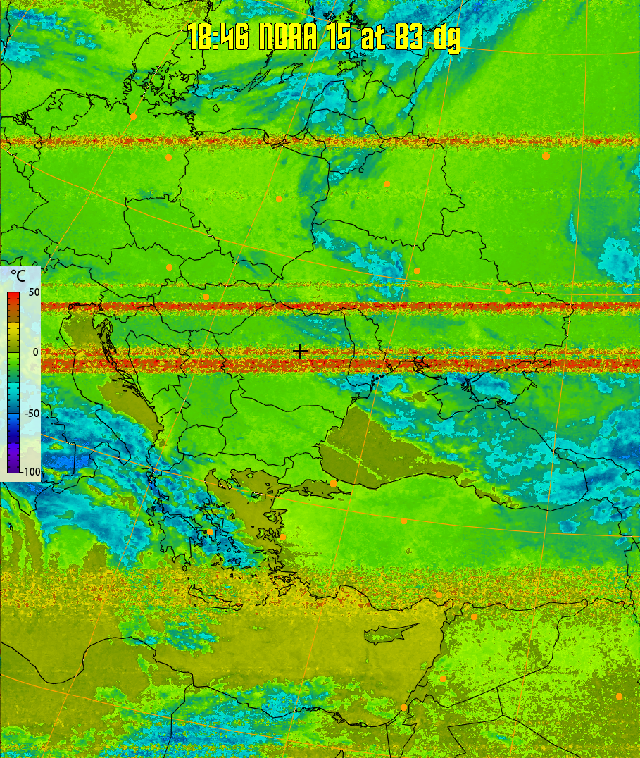 therm:
Produces a false colour image from NOAA APT images based on temperature.
Provides a good way of visualising cloud temperatures.