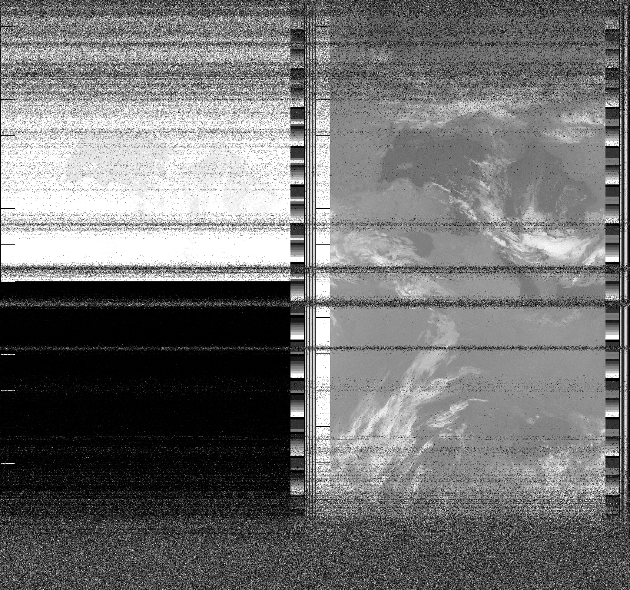 Pristine output with telemetry data withut cropping. Pristine images are
unenhanced, but normalised to produce images which represent,
as best as the software is able to, the original digital data. No attempt is made to temperature
normalise IR images. Disables gamma, sharpening, rotation, and other enhancements.