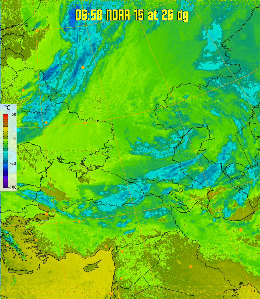 therm:
Produces a false colour image from NOAA APT images based on temperature.
Provides a good way of visualising cloud temperatures.