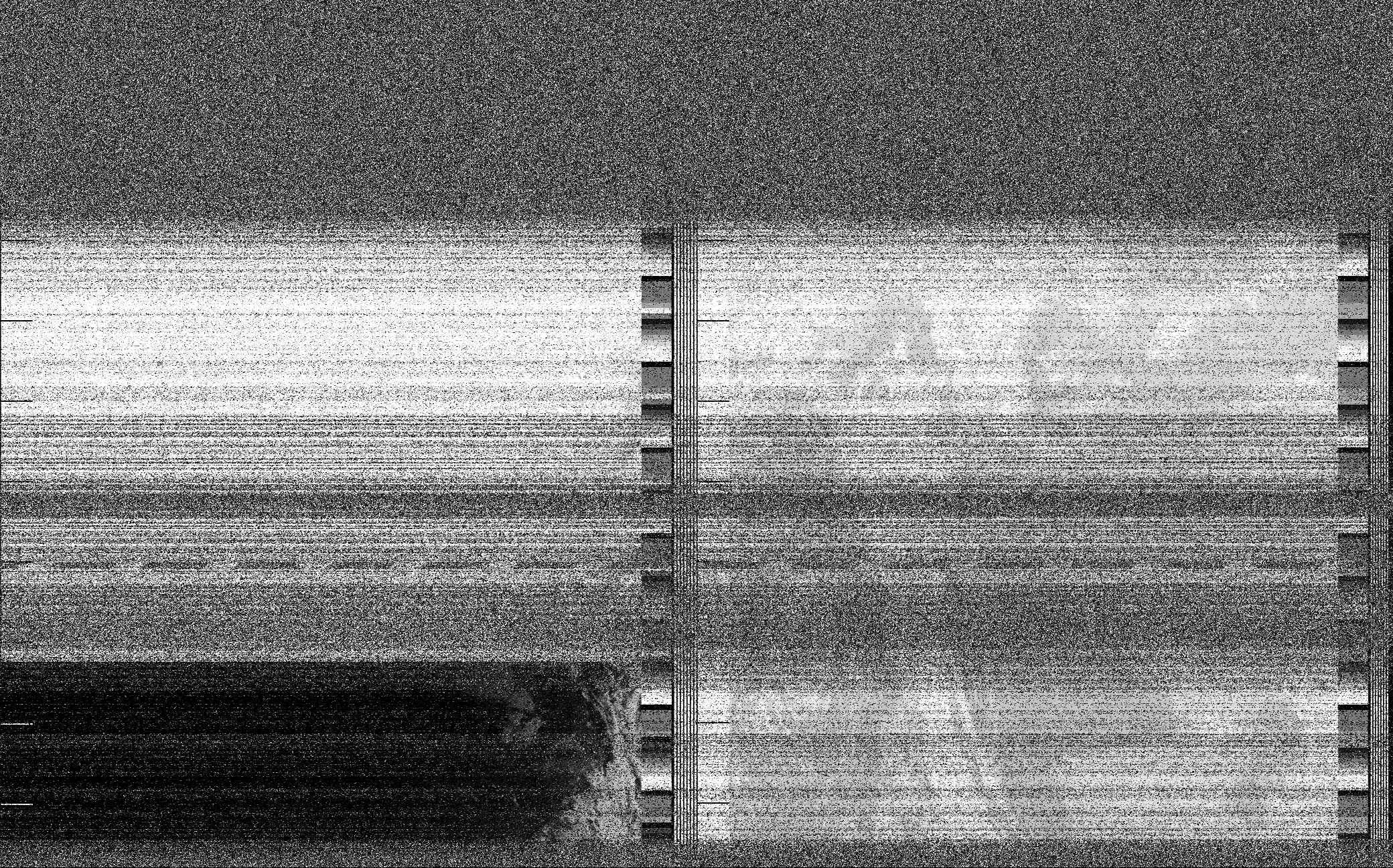 Pristine output with telemetry data withut cropping. Pristine images are
unenhanced, but normalised to produce images which represent,
as best as the software is able to, the original digital data. No attempt is made to temperature
normalise IR images. Disables gamma, sharpening, rotation, and other enhancements.