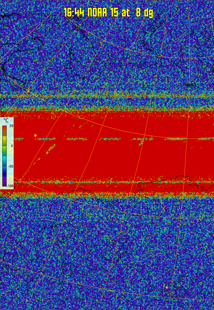 therm:
Produces a false colour image from NOAA APT images based on temperature.
Provides a good way of visualising cloud temperatures.